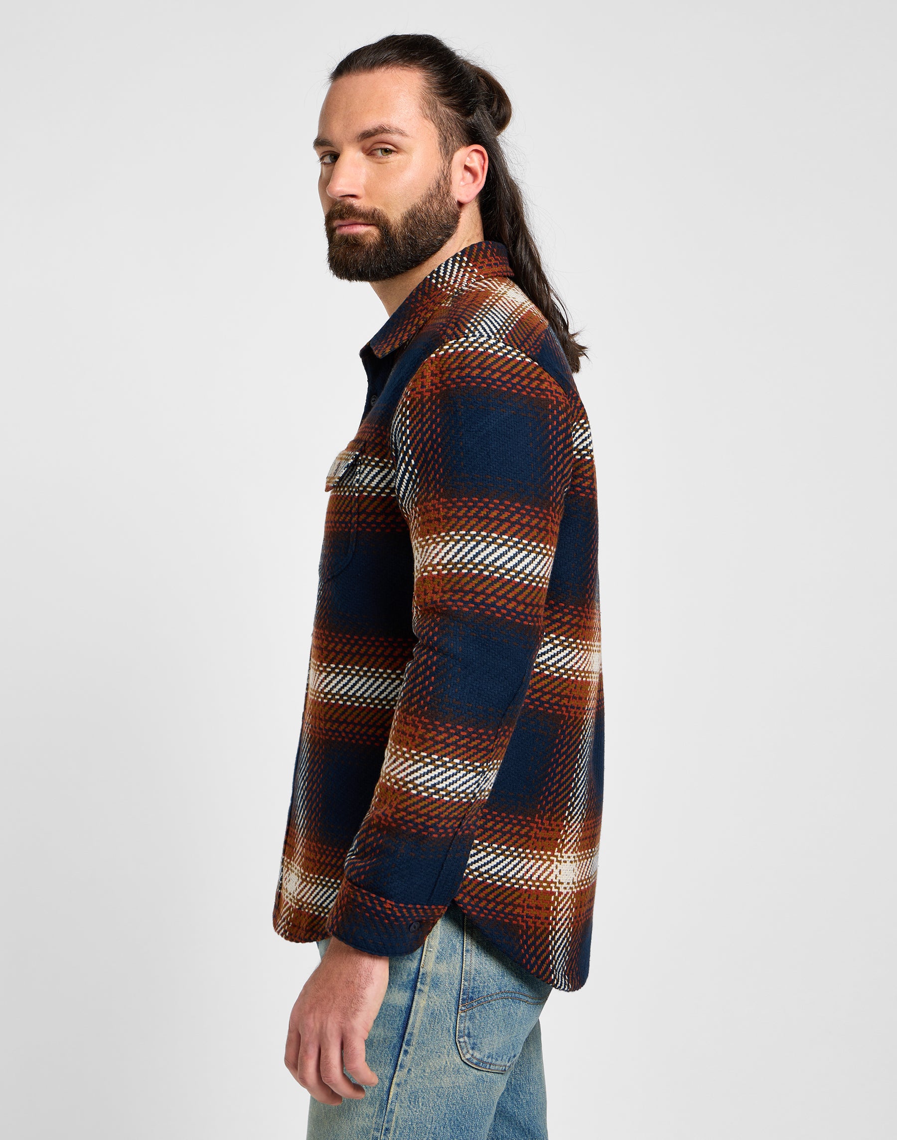 101 Worker Shirt in Navy Hemden Lee