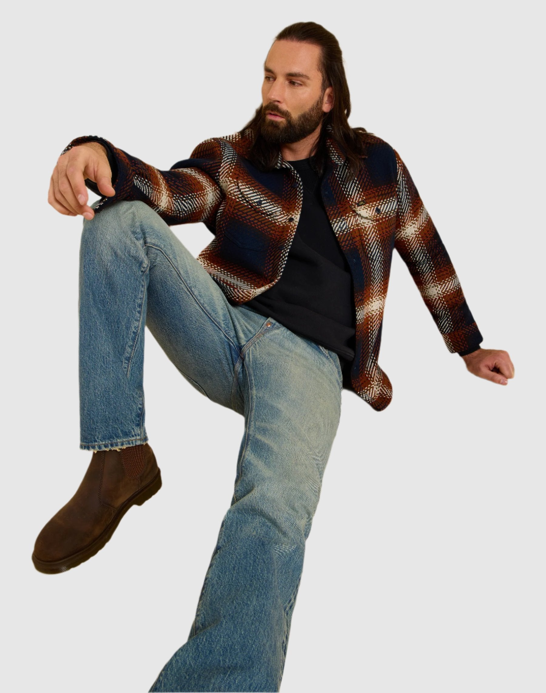 101 Worker Shirt in Navy Hemden Lee
