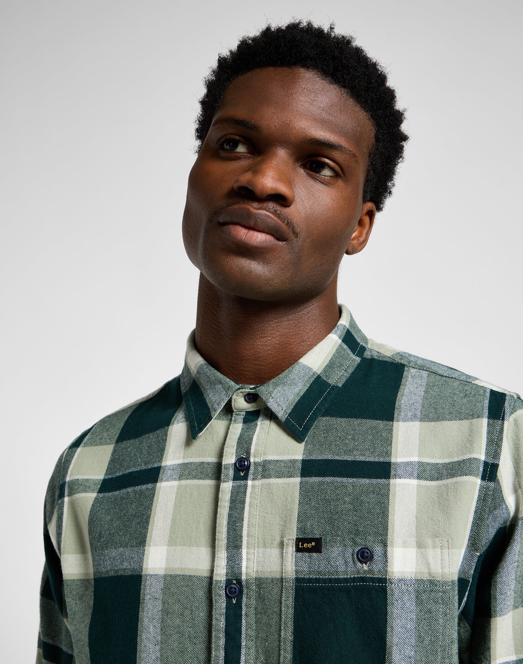 Leesure Shirt in Green Hemden Lee