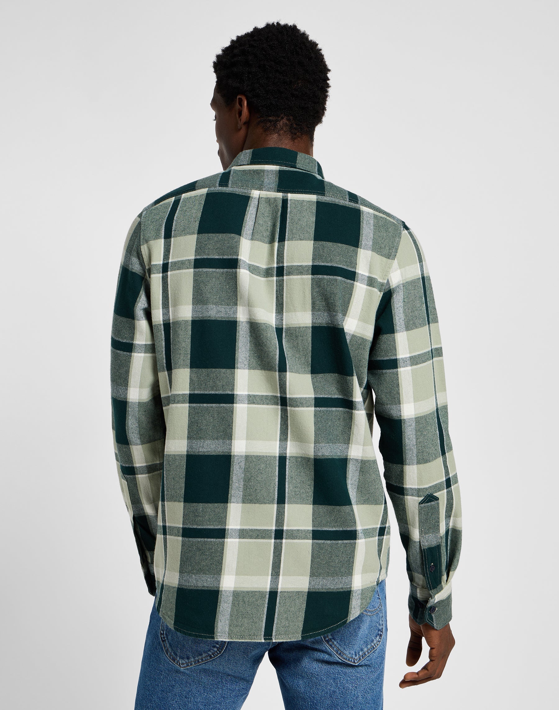 Leesure Shirt in Green Hemden Lee