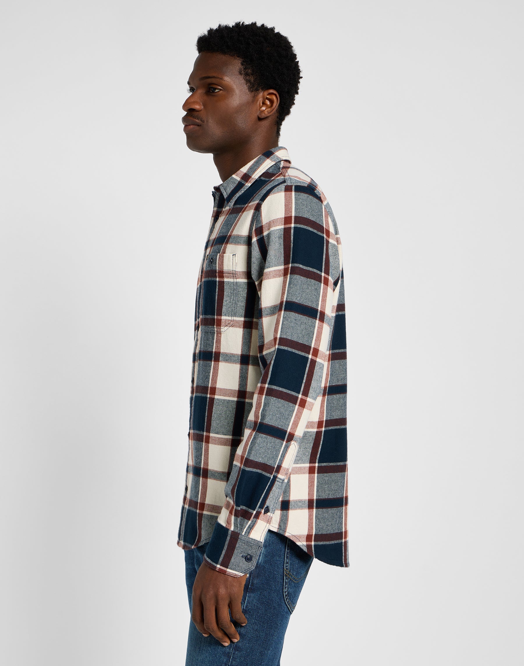 Leesure Shirt in Blue Hemden Lee