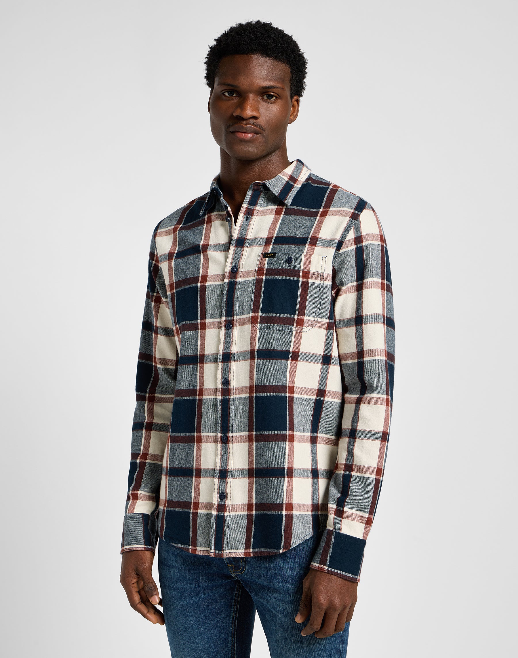 Leesure Shirt in Blue Hemden Lee