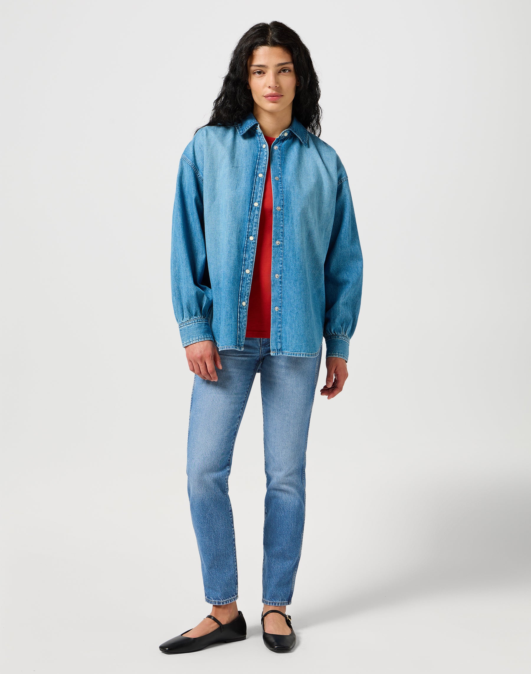 Piper in Ocean Blue Jeans Wrangler