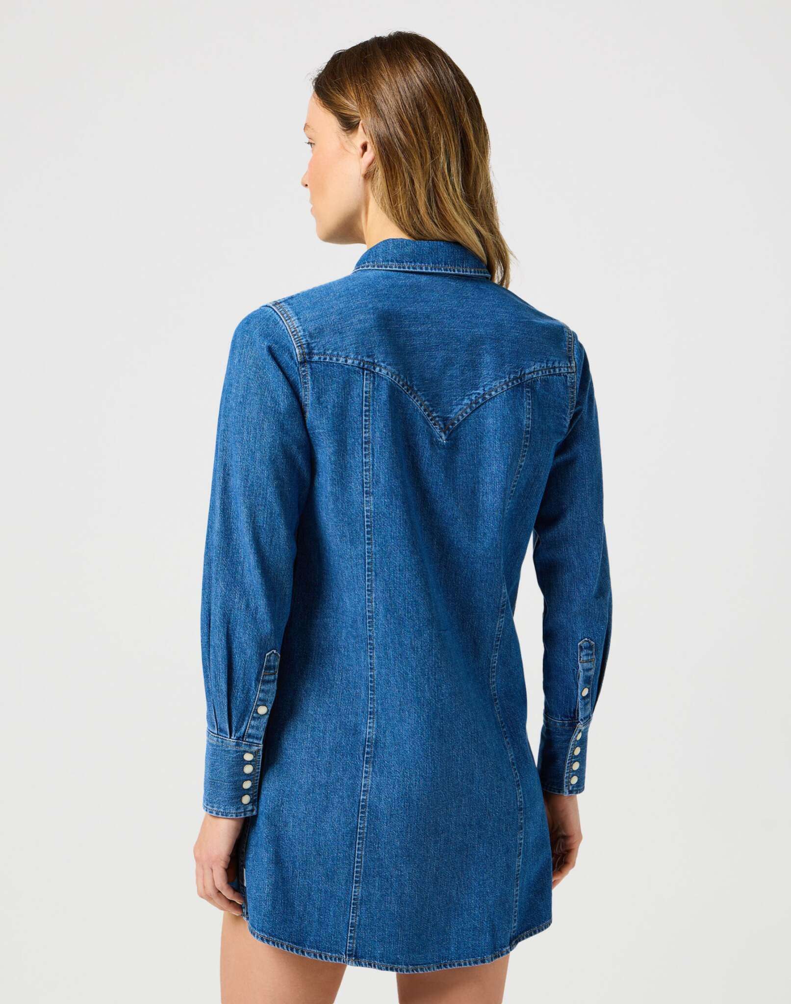 Reg Denim Dress in Petrified Kleider Wrangler