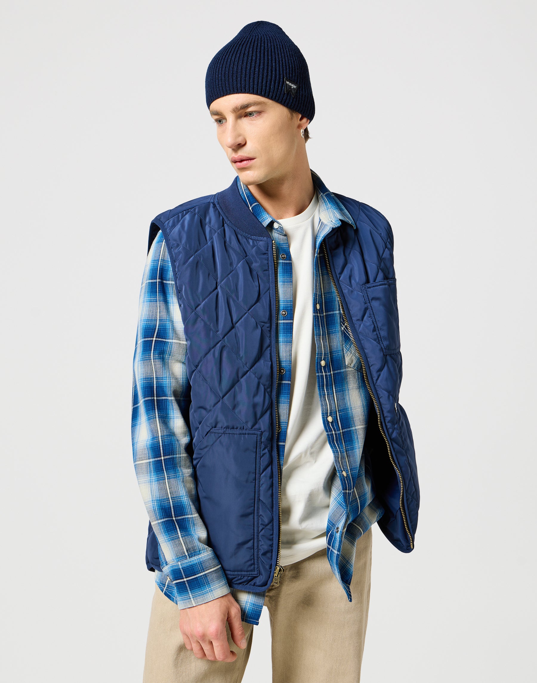 Easy Beanie in Navy Mützen Wrangler