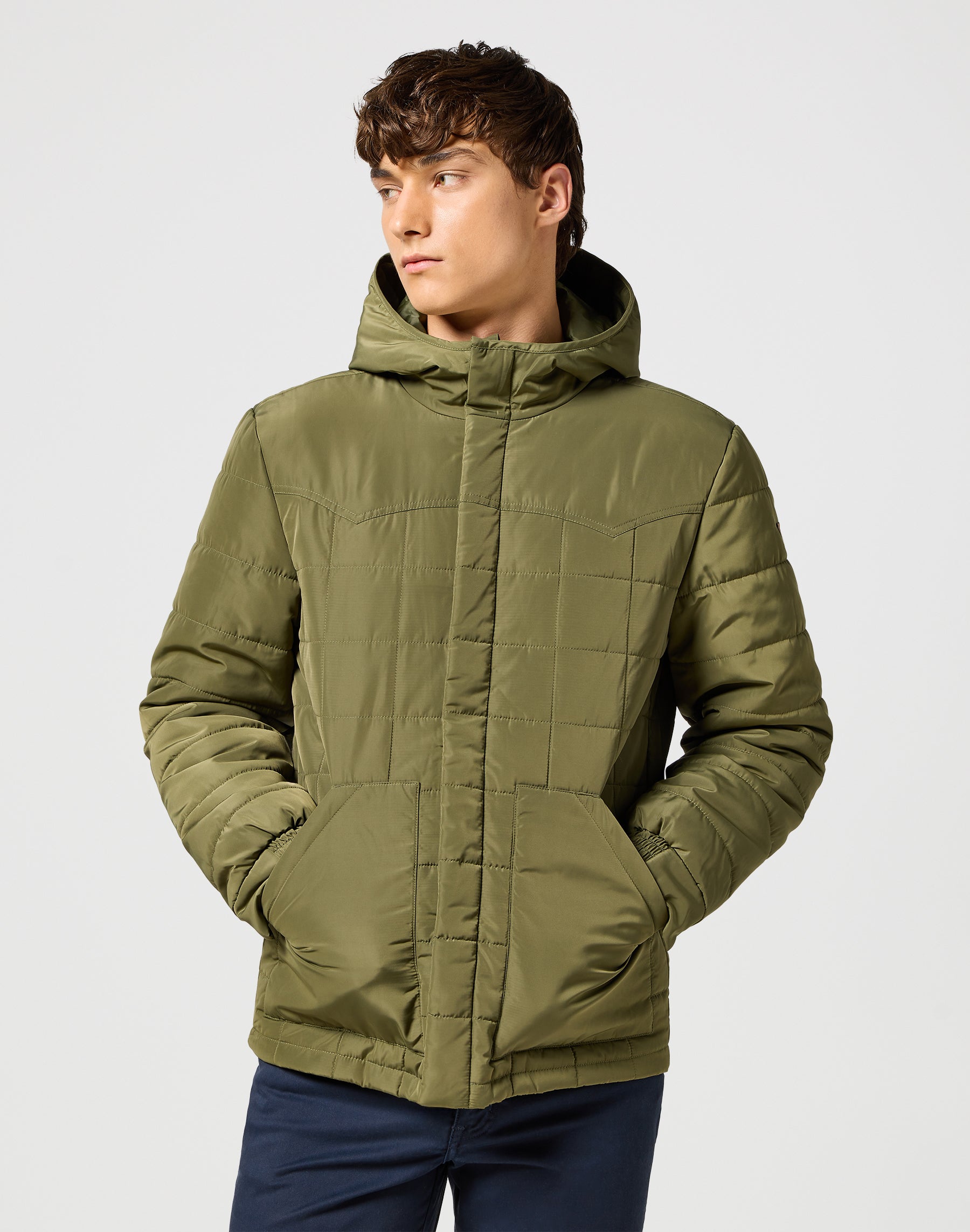 Transitional Puffer in Ivy Green Jacken Wrangler