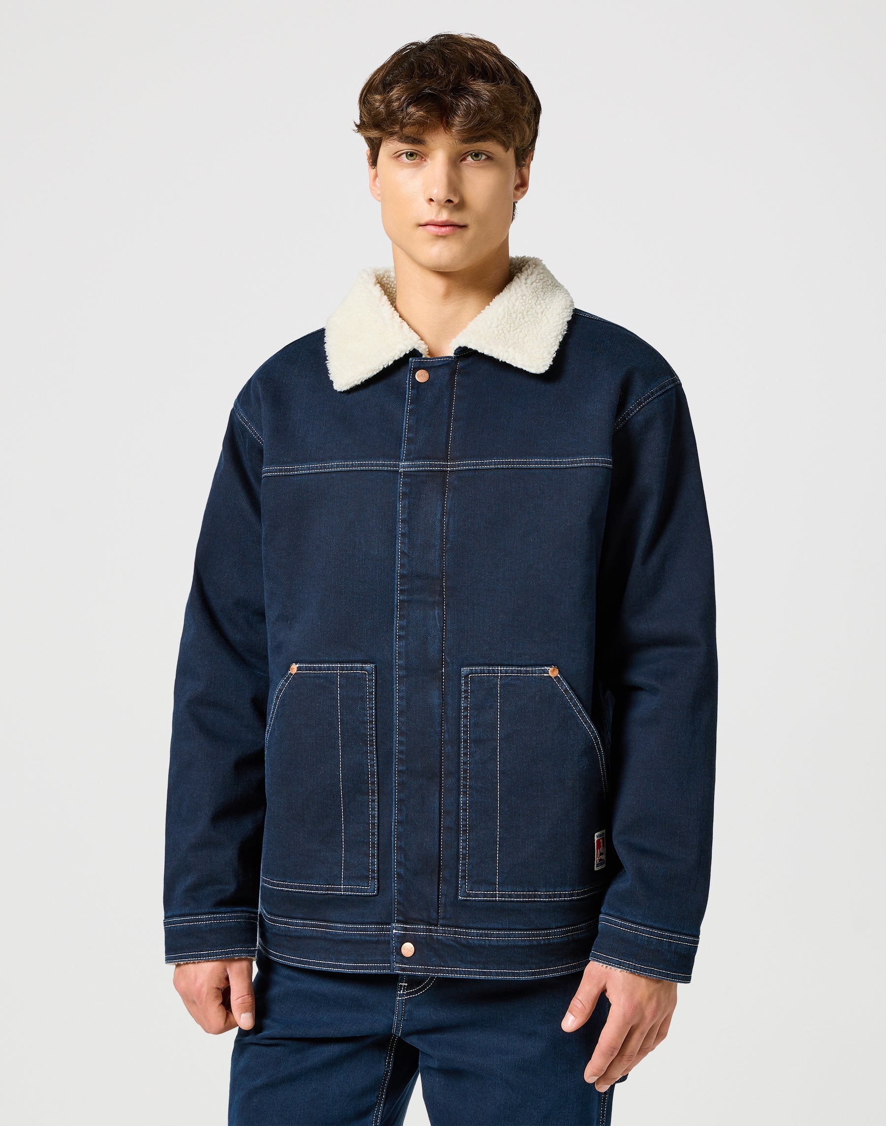 Casey Sherpa Jacket in Midnight Jacken Wrangler