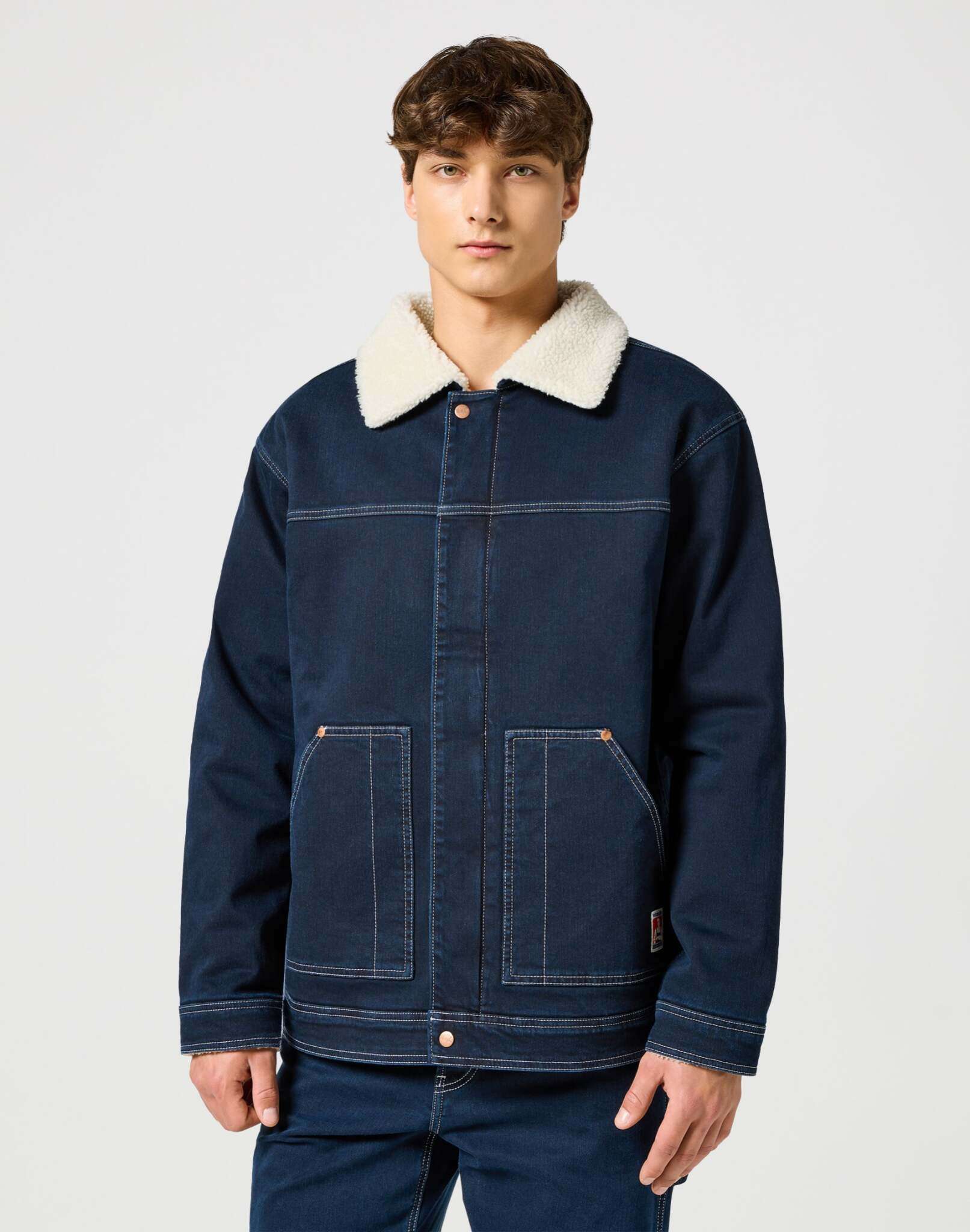 Casey Sherpa Jacket in Midnight Jacken Wrangler