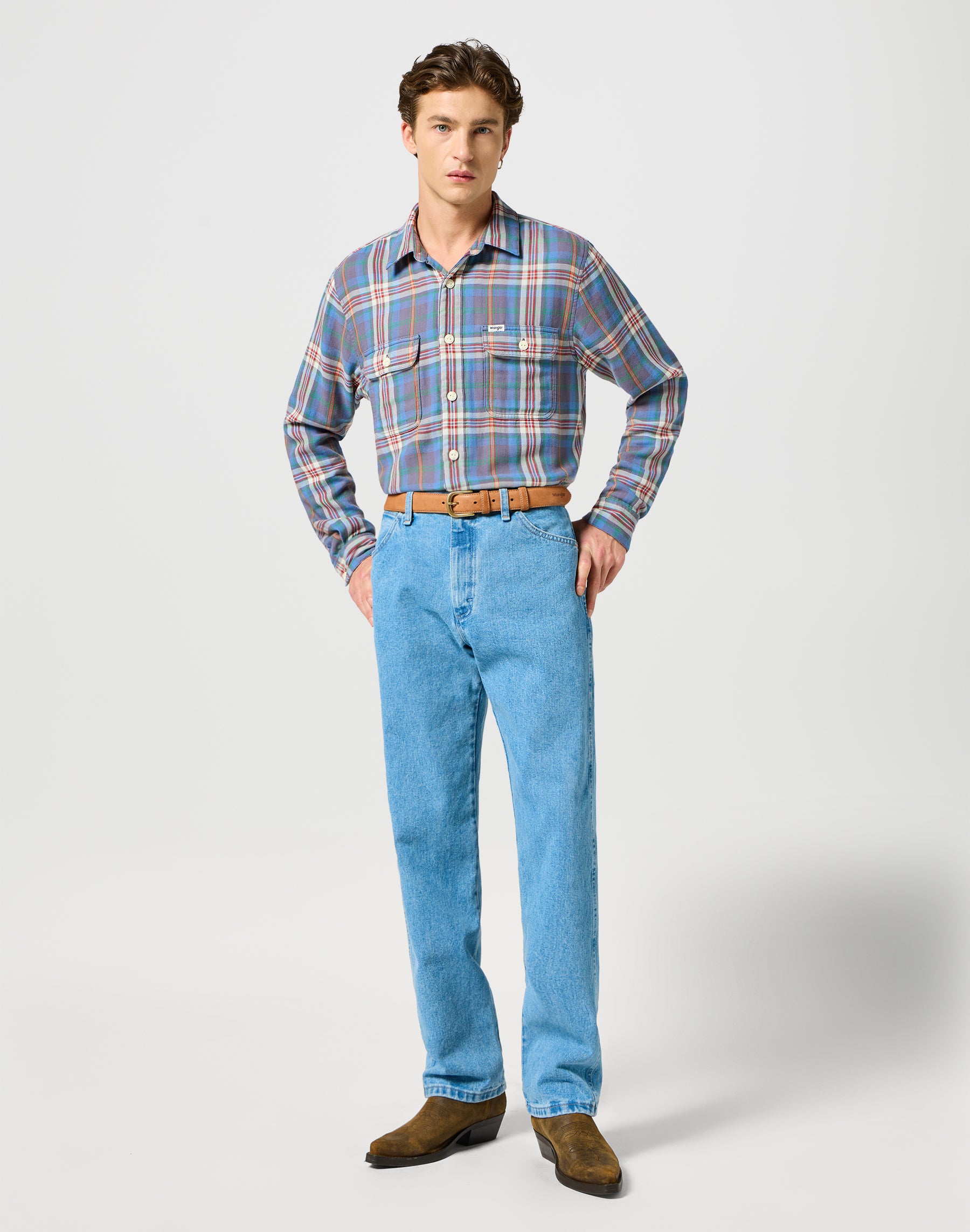 Bombato Belt in Dark Cognac Gürtel Wrangler