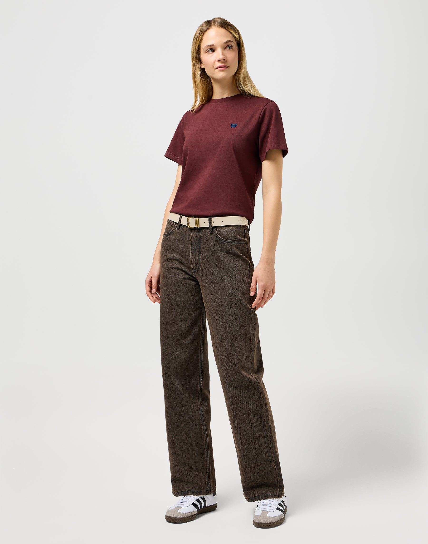 Double Up Belt in Cream Gürtel Wrangler