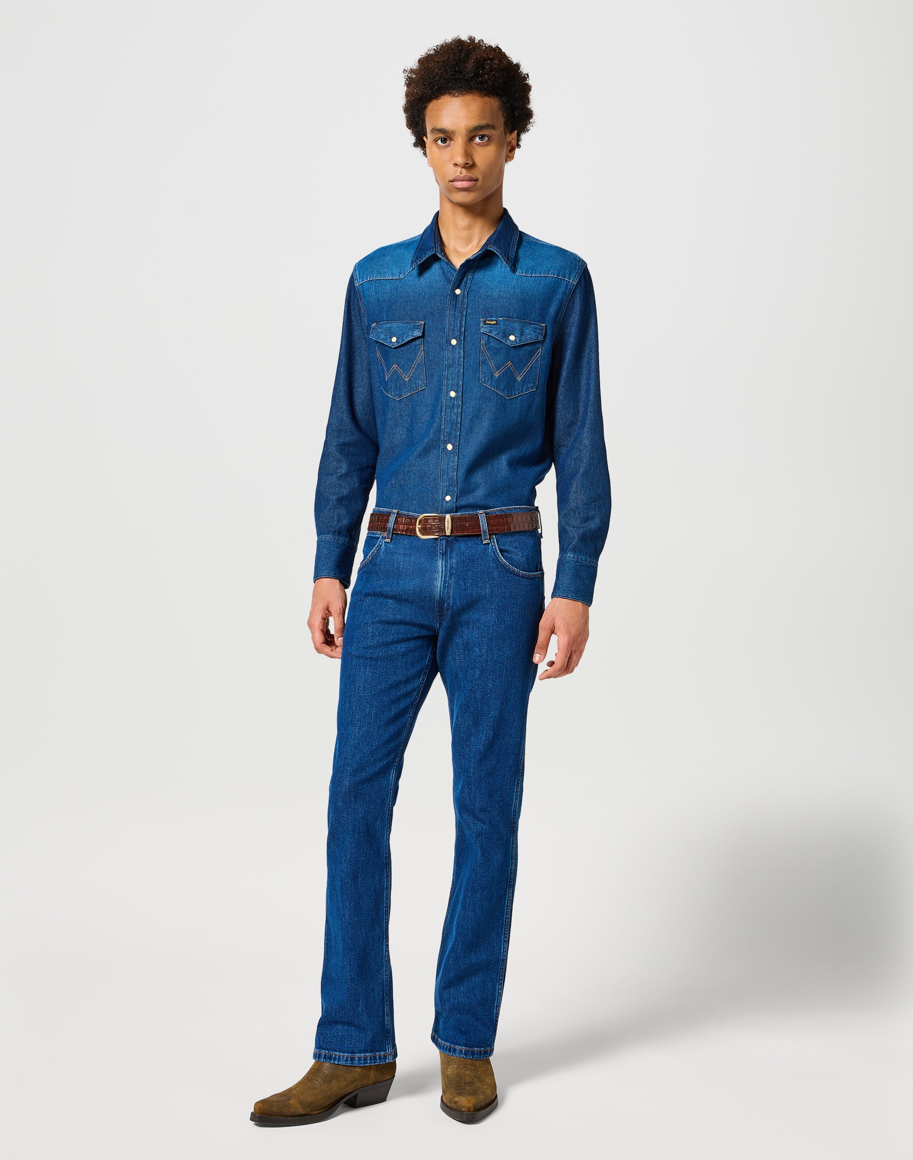 Easy Belt in Embossed Alligator Gürtel Wrangler