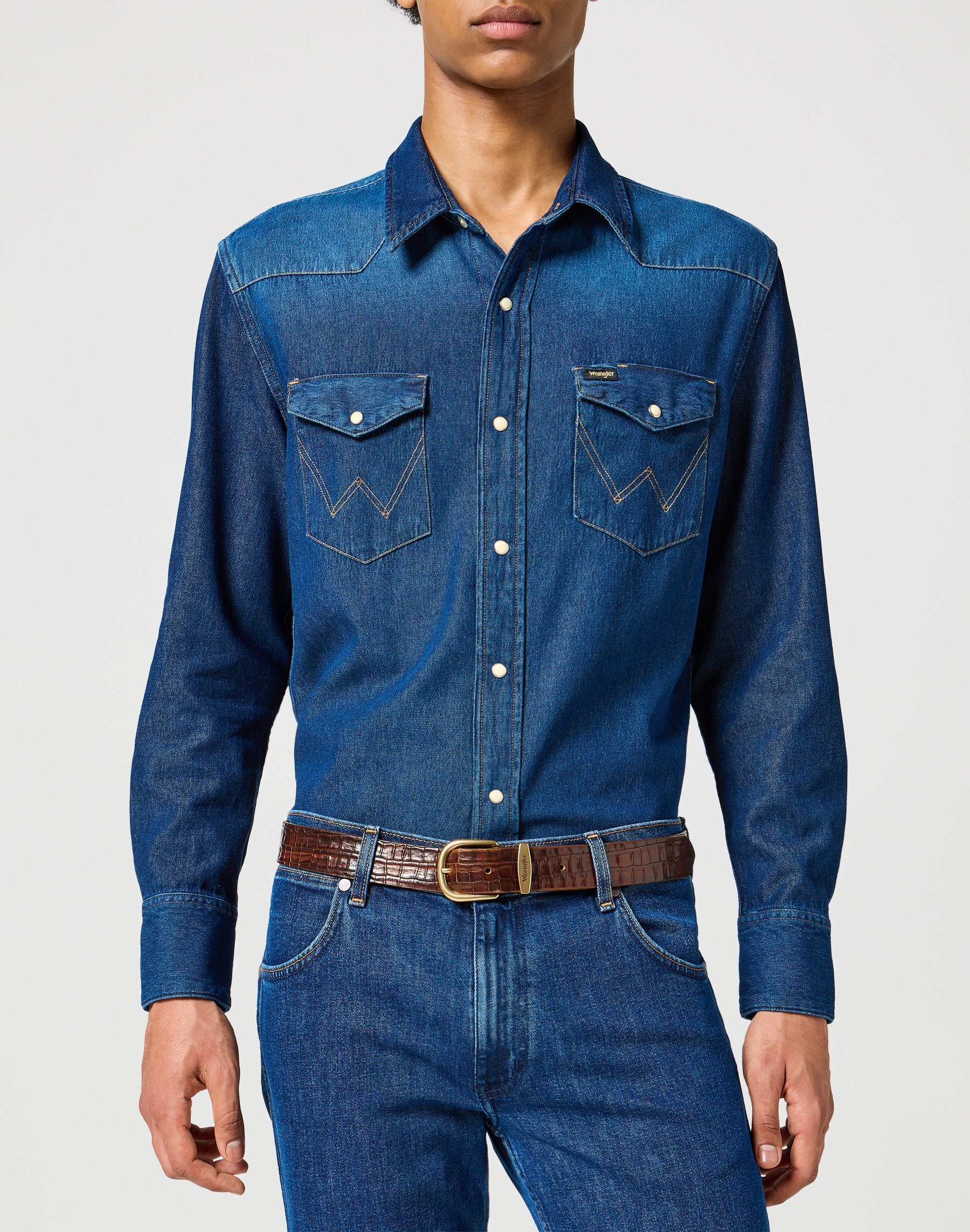 Easy Belt in Embossed Alligator Gürtel Wrangler