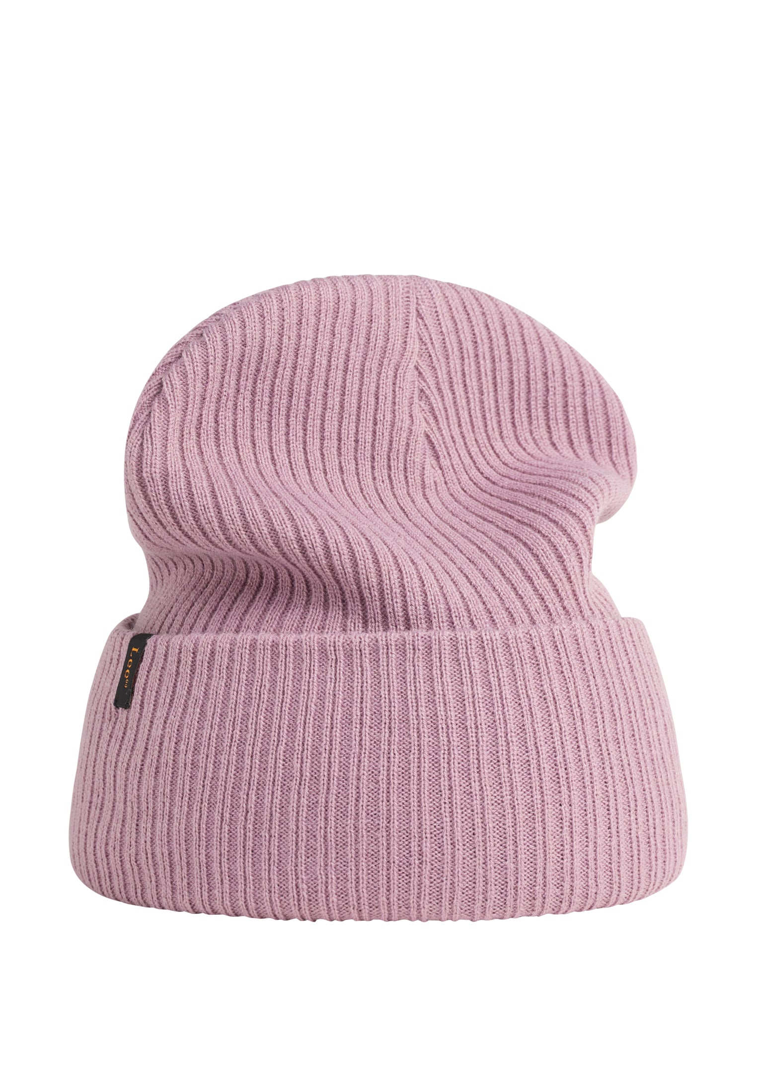 Ribbed Beanie in Pretty Plum Mützen Lee