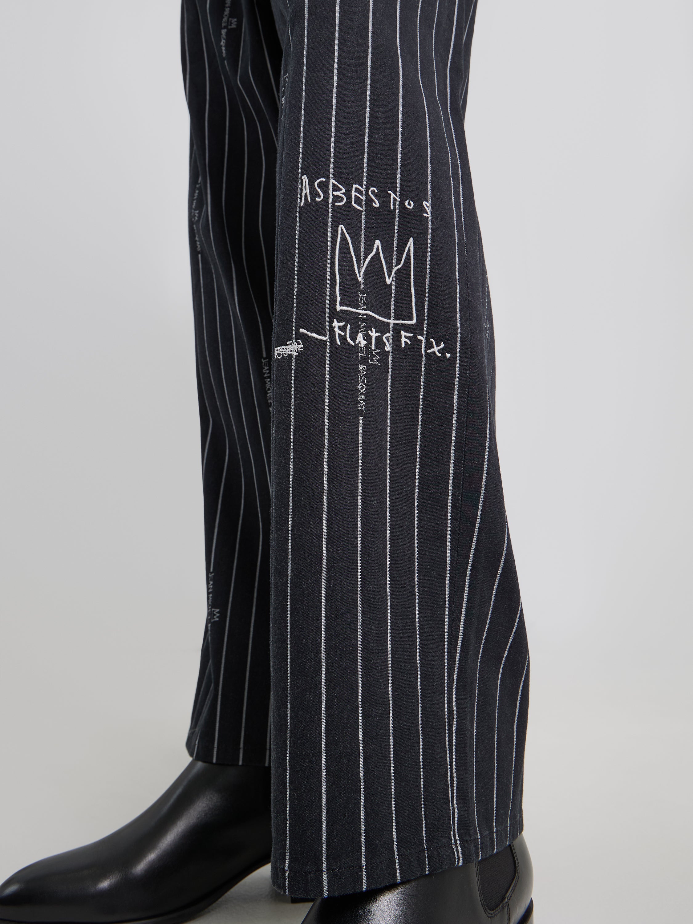 JMB Striped Pant in Black Hosen Lee   