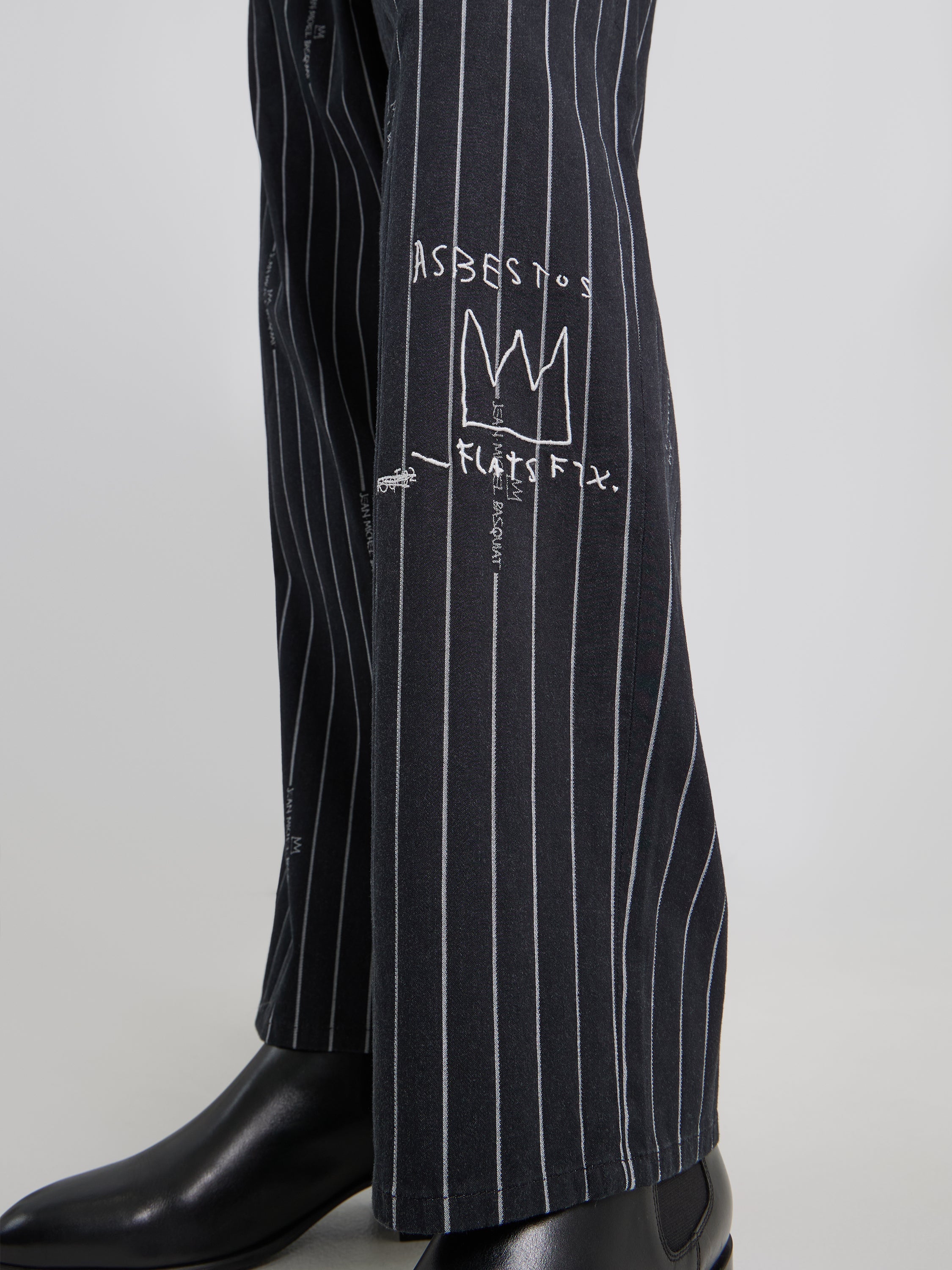 JMB Striped Pant in Black Hosen Lee