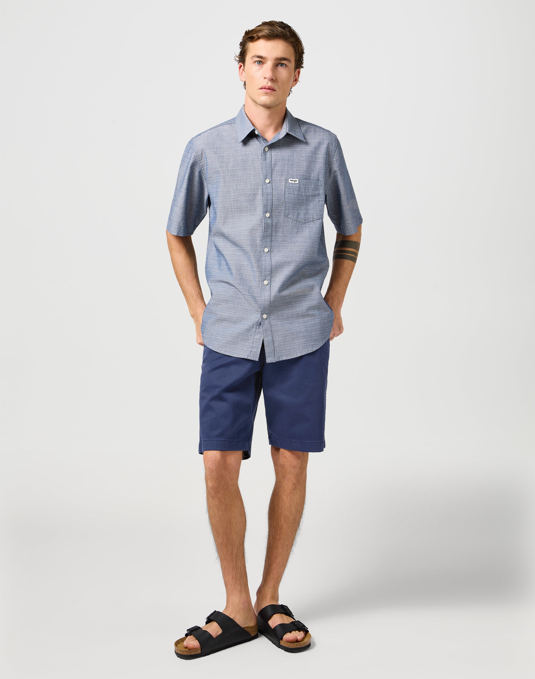 Chino Short in Navy Chinoshorts Wrangler