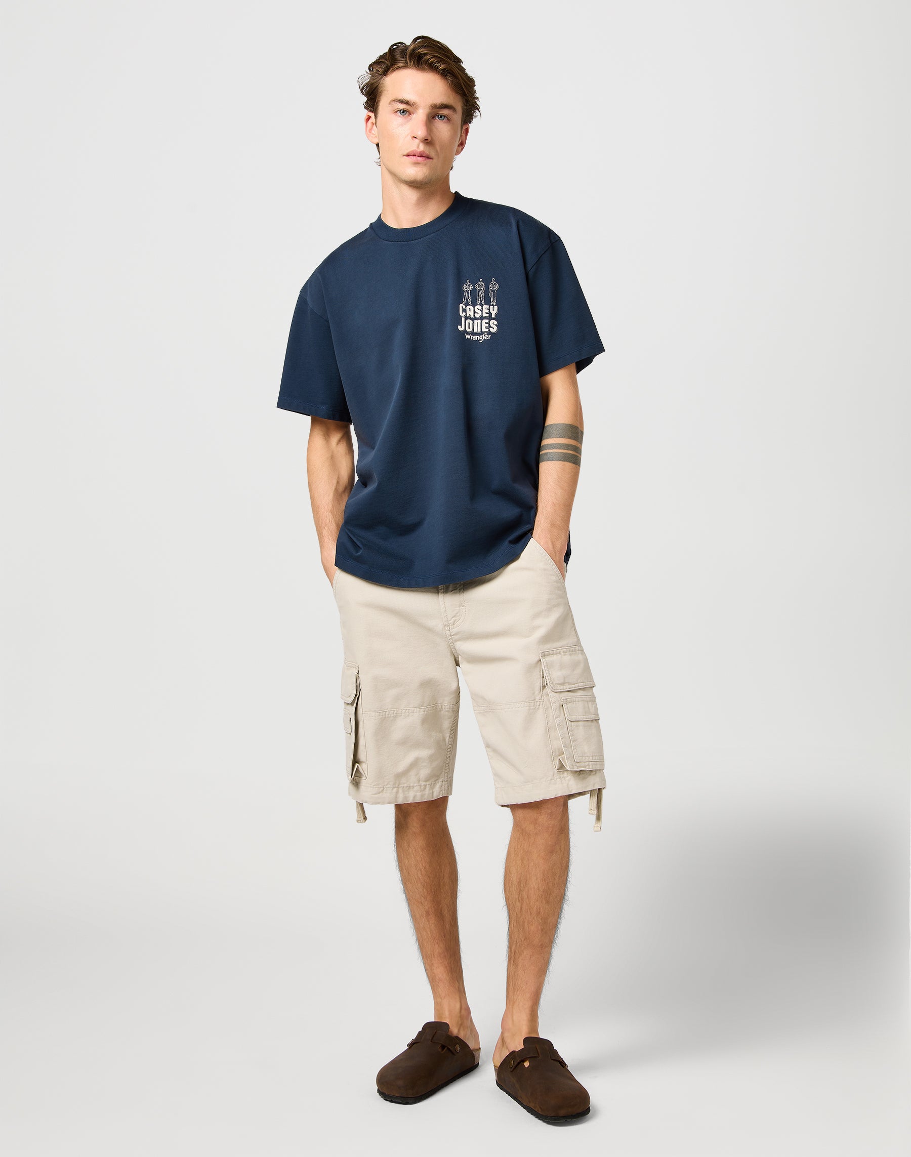 Casey Jones Cargo Shorts in Pelican Shorts Wrangler