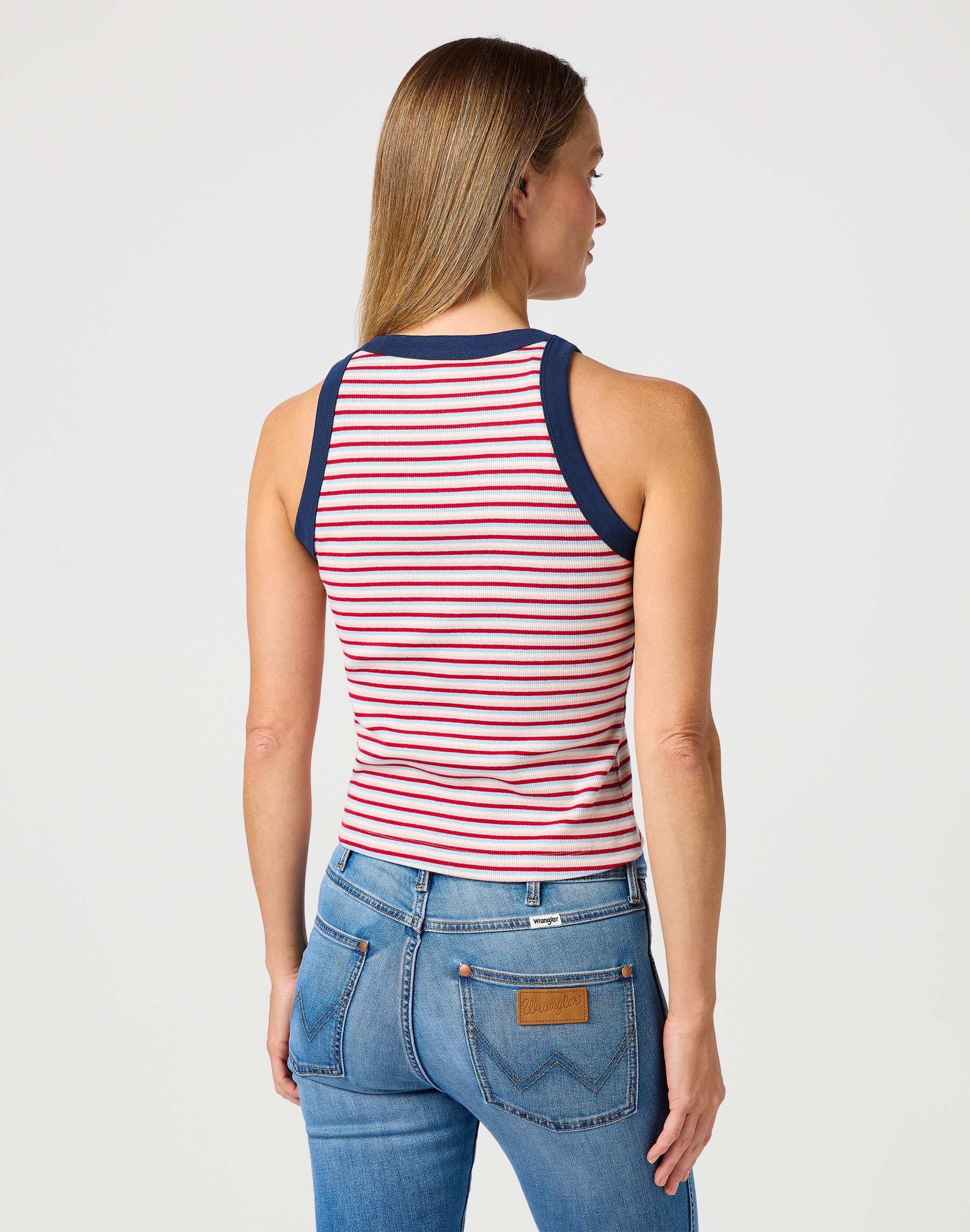 Ringer Tank in Chili T-Shirts Wrangler