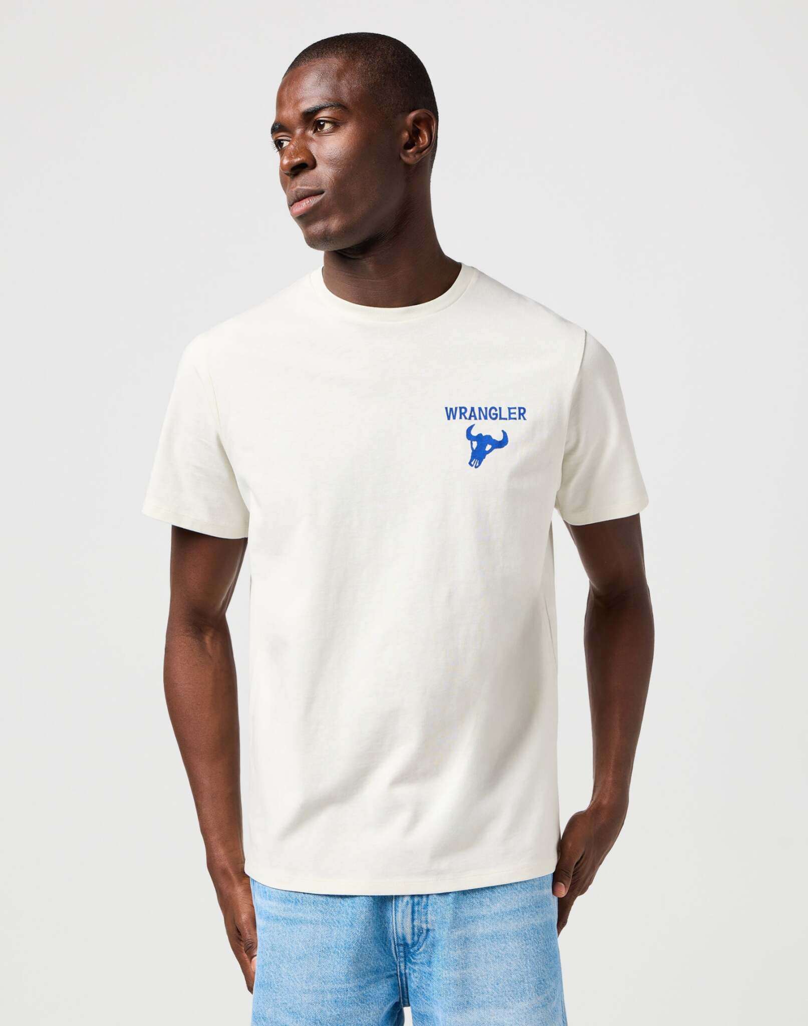 Graphic Tee in Vintage White T-Shirts Wrangler