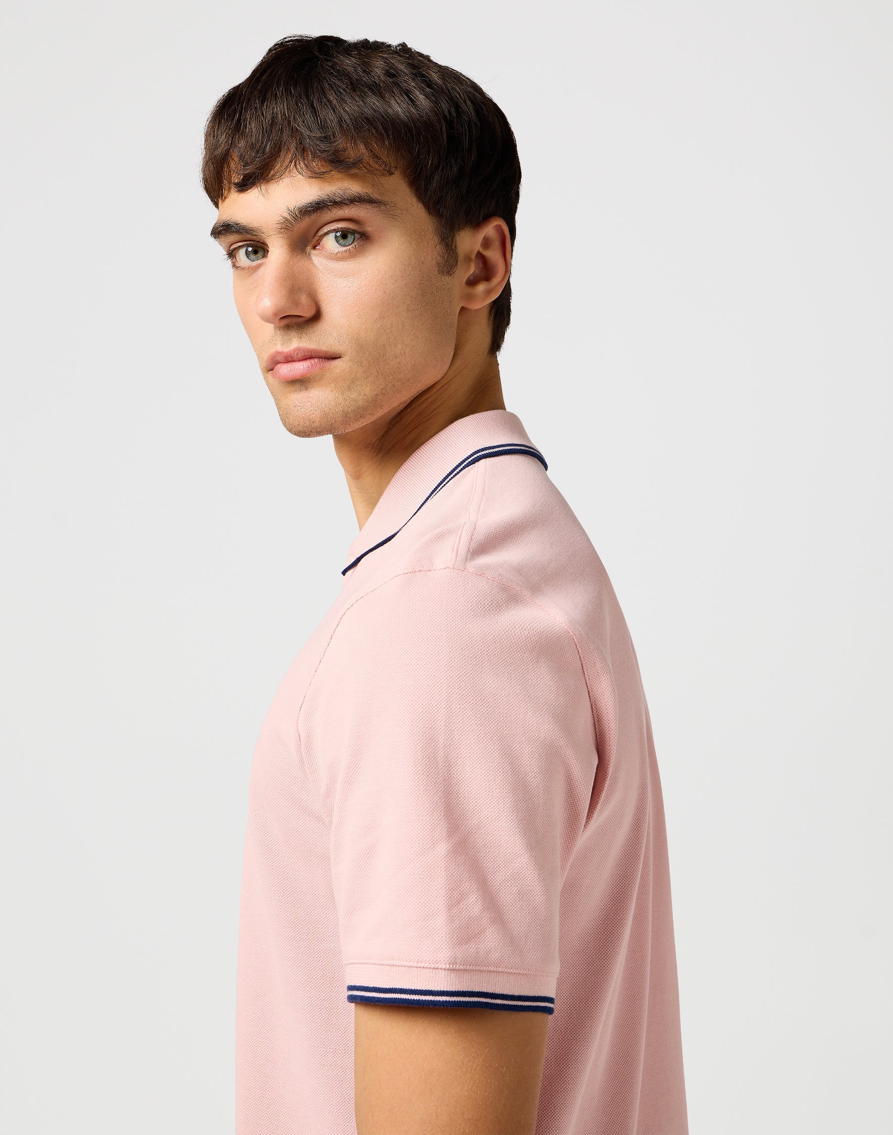 Polo Shirt in Silver Pink T-Shirts Wrangler