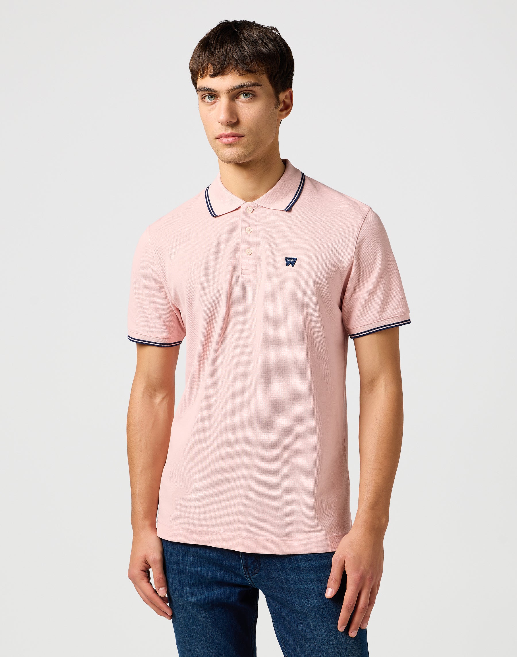 Polo Shirt in Silver Pink T-Shirts Wrangler