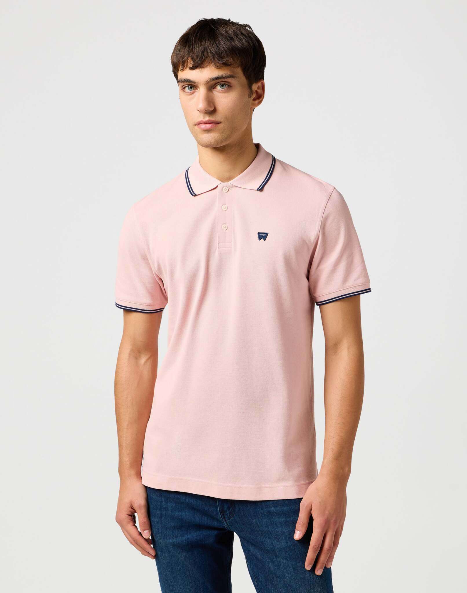 Polo Shirt in Silver Pink T-Shirts Wrangler