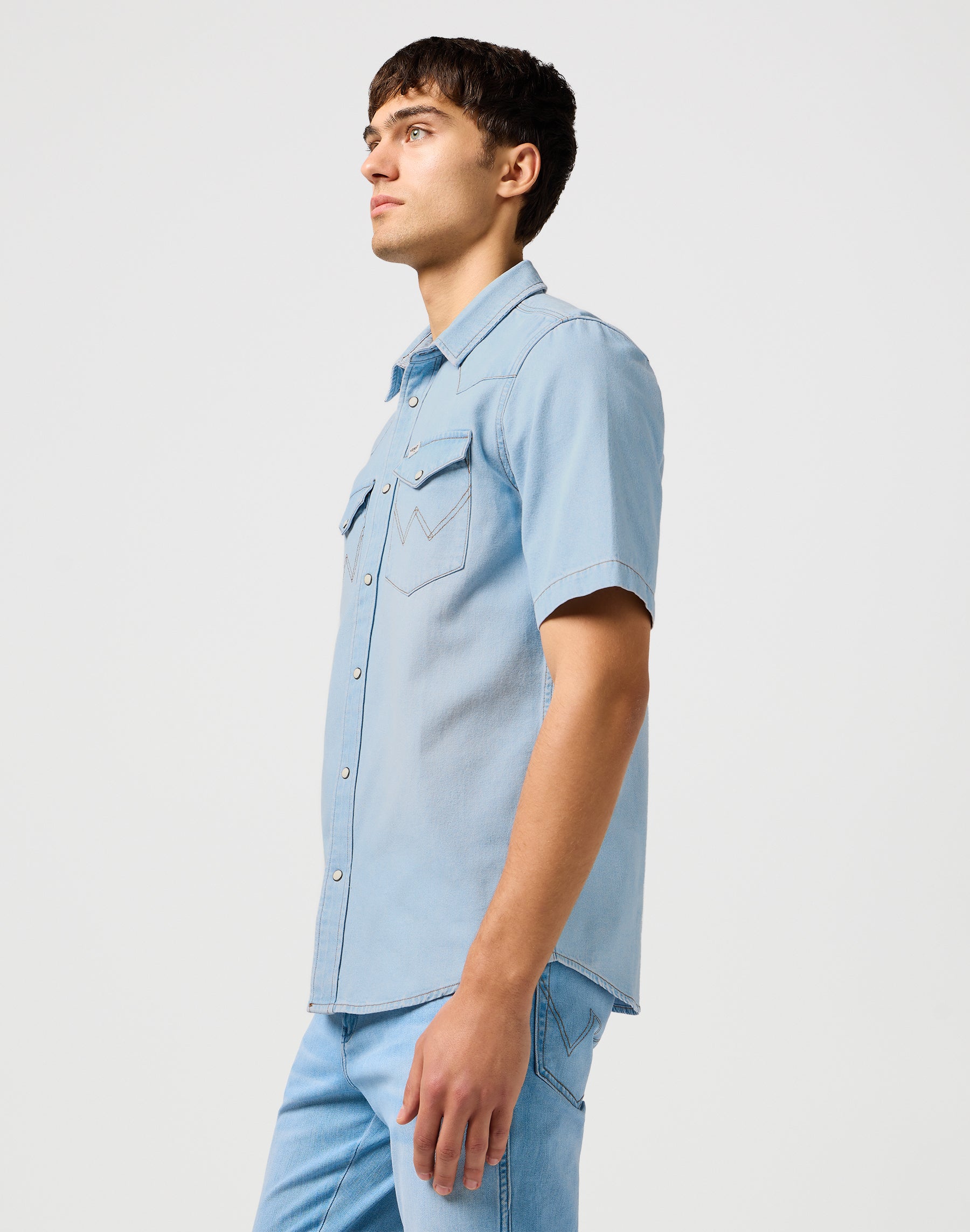 Ss Western Shirt in Authentic Tint Hemden Wrangler