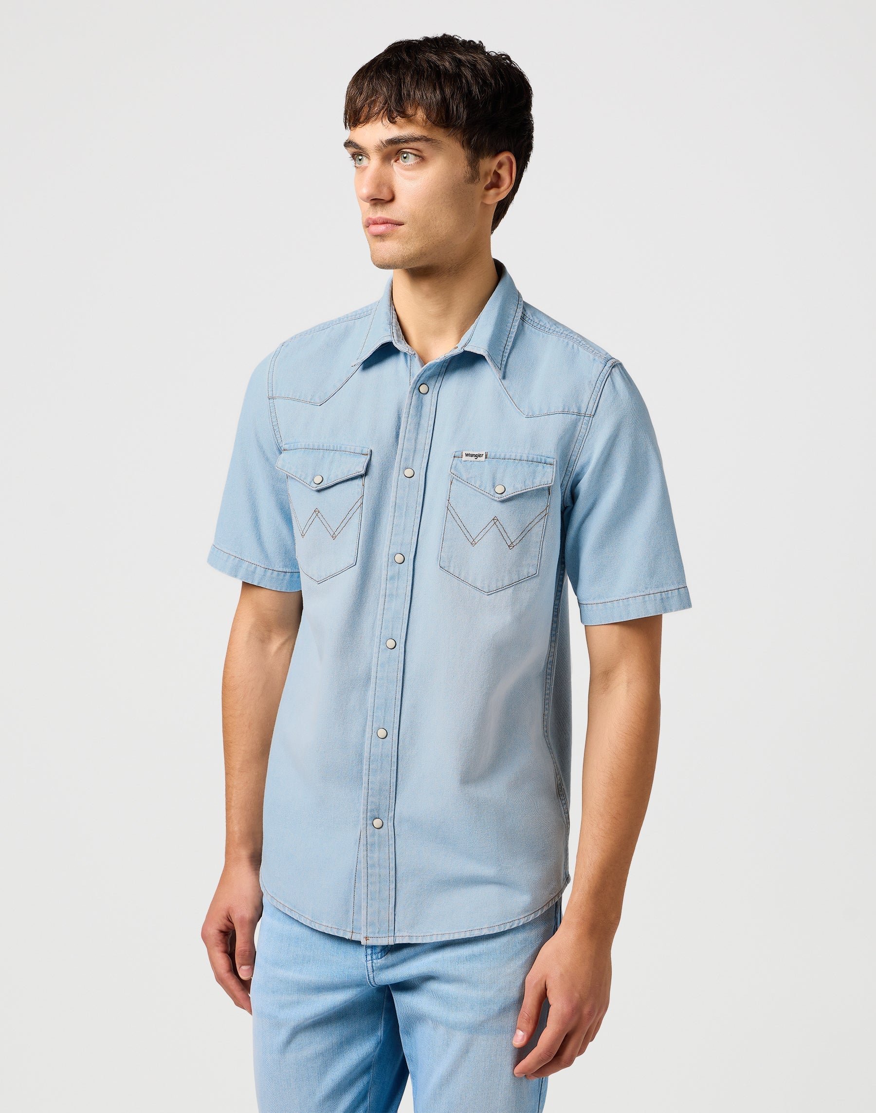 Ss Western Shirt in Authentic Tint Hemden Wrangler