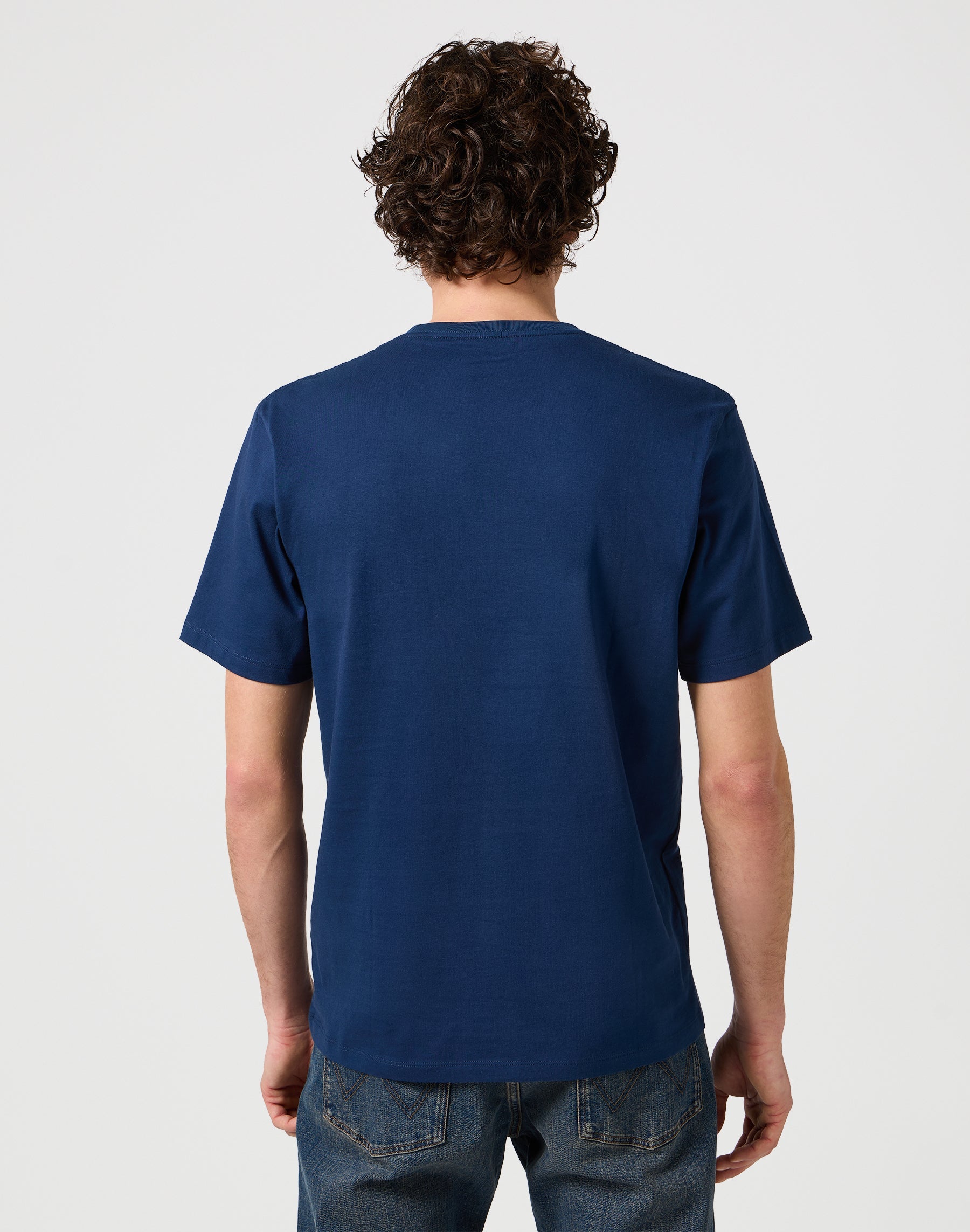 Small Logo Tee in Navy T-Shirts Wrangler