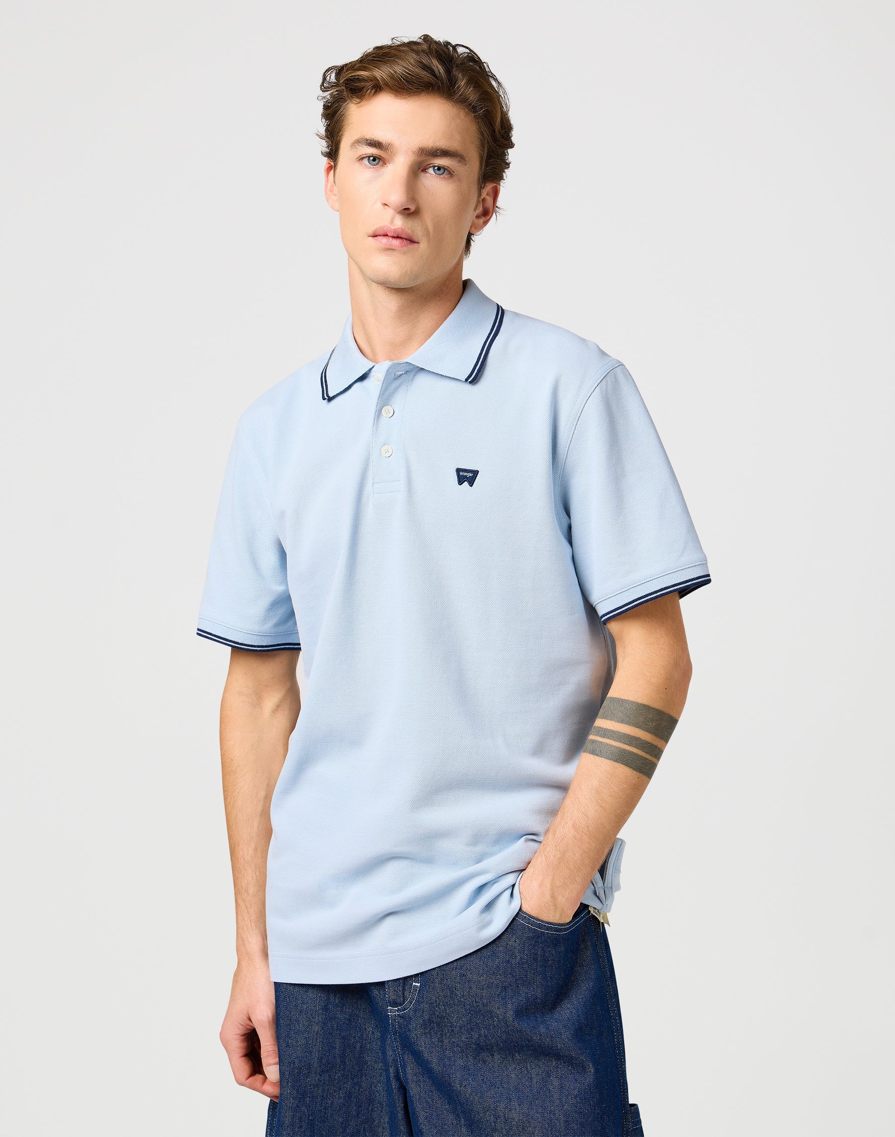 Polo Shirt in Niagara Mist T-Shirts Wrangler