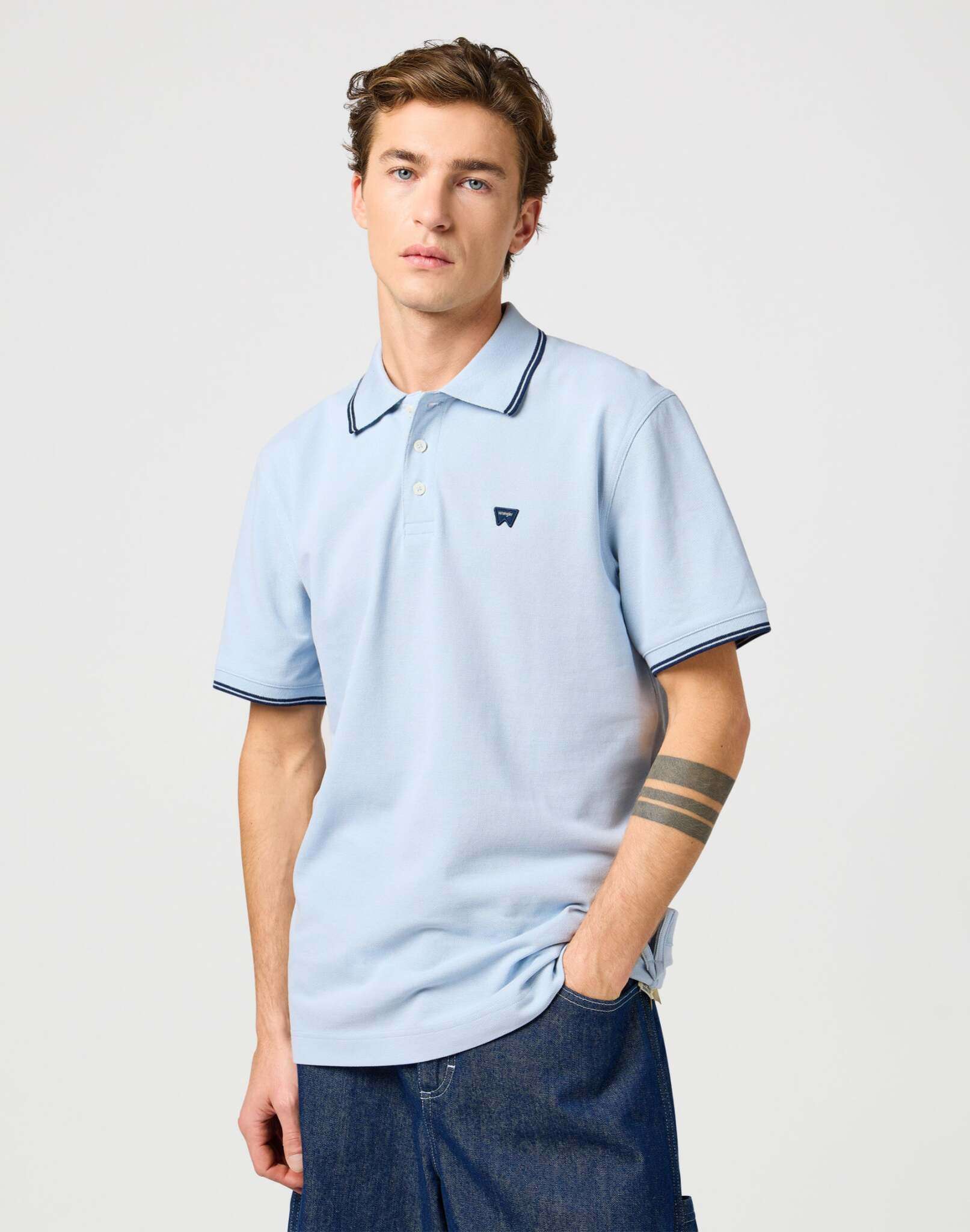 Polo Shirt in Niagara Mist T-Shirts Wrangler