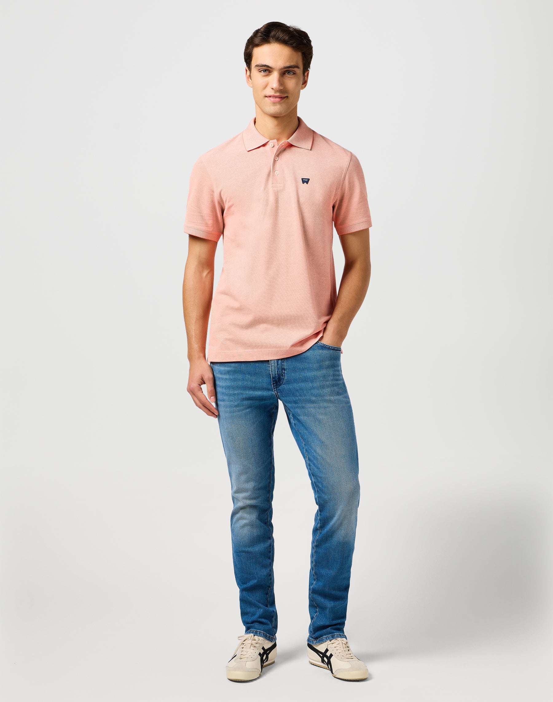 Refined Polo Shirt in Orange T-Shirts Wrangler