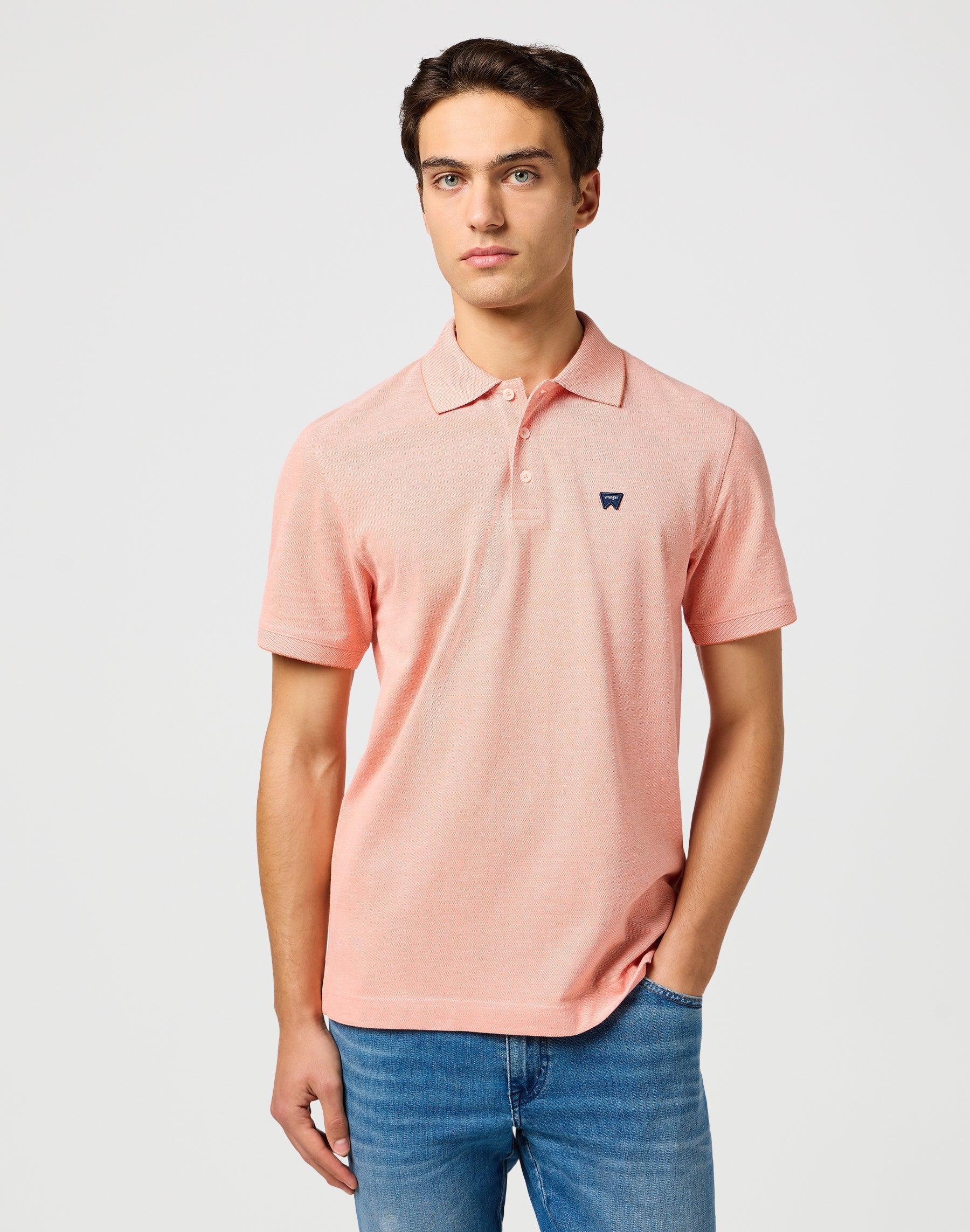 Refined Polo Shirt in Orange T-Shirts Wrangler