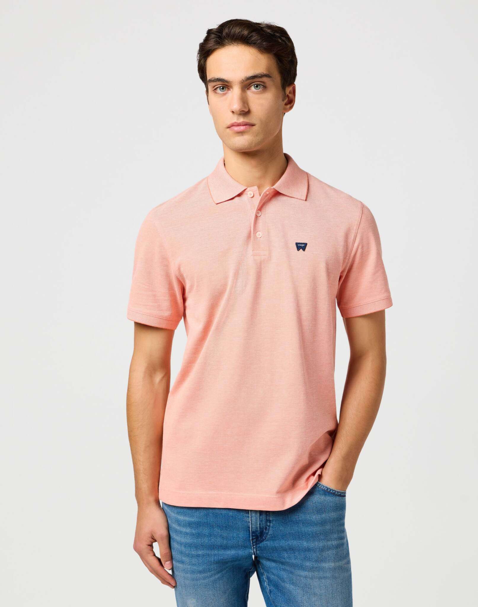 Refined Polo Shirt in Orange T-Shirts Wrangler