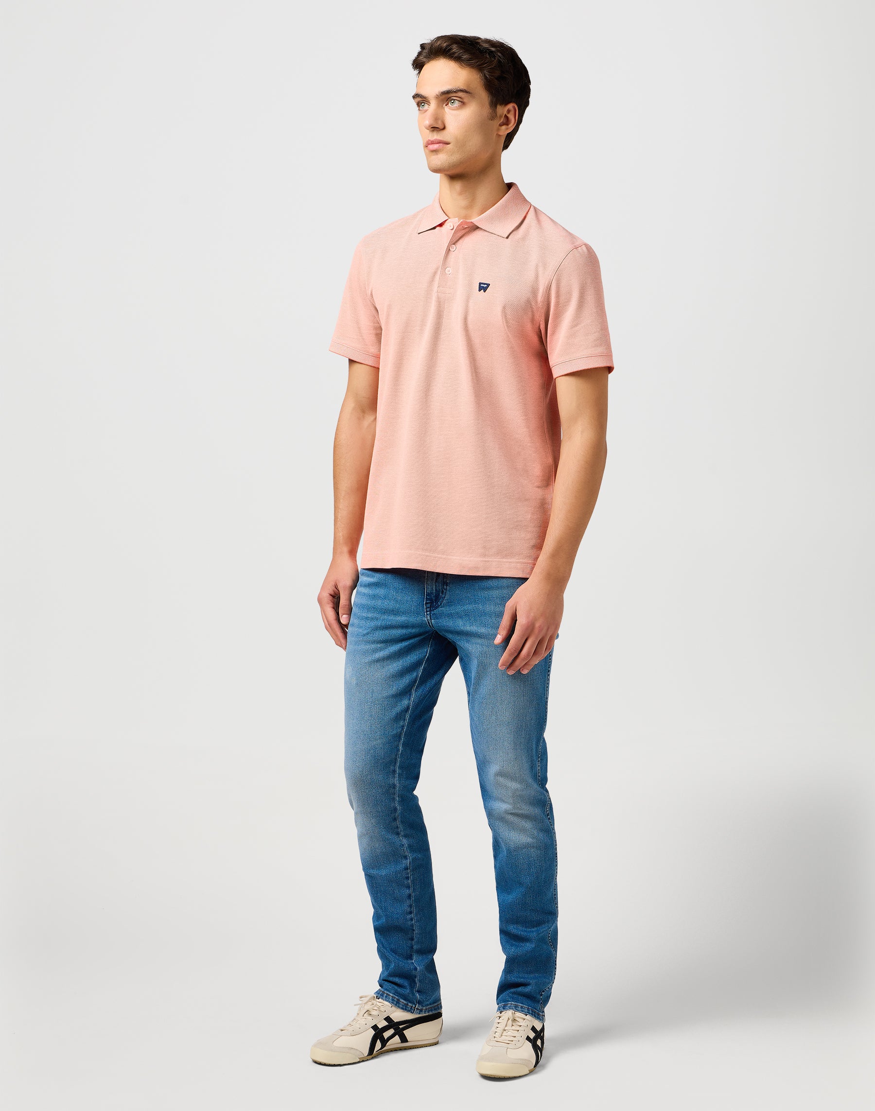 Refined Polo Shirt in Orange T-Shirts Wrangler