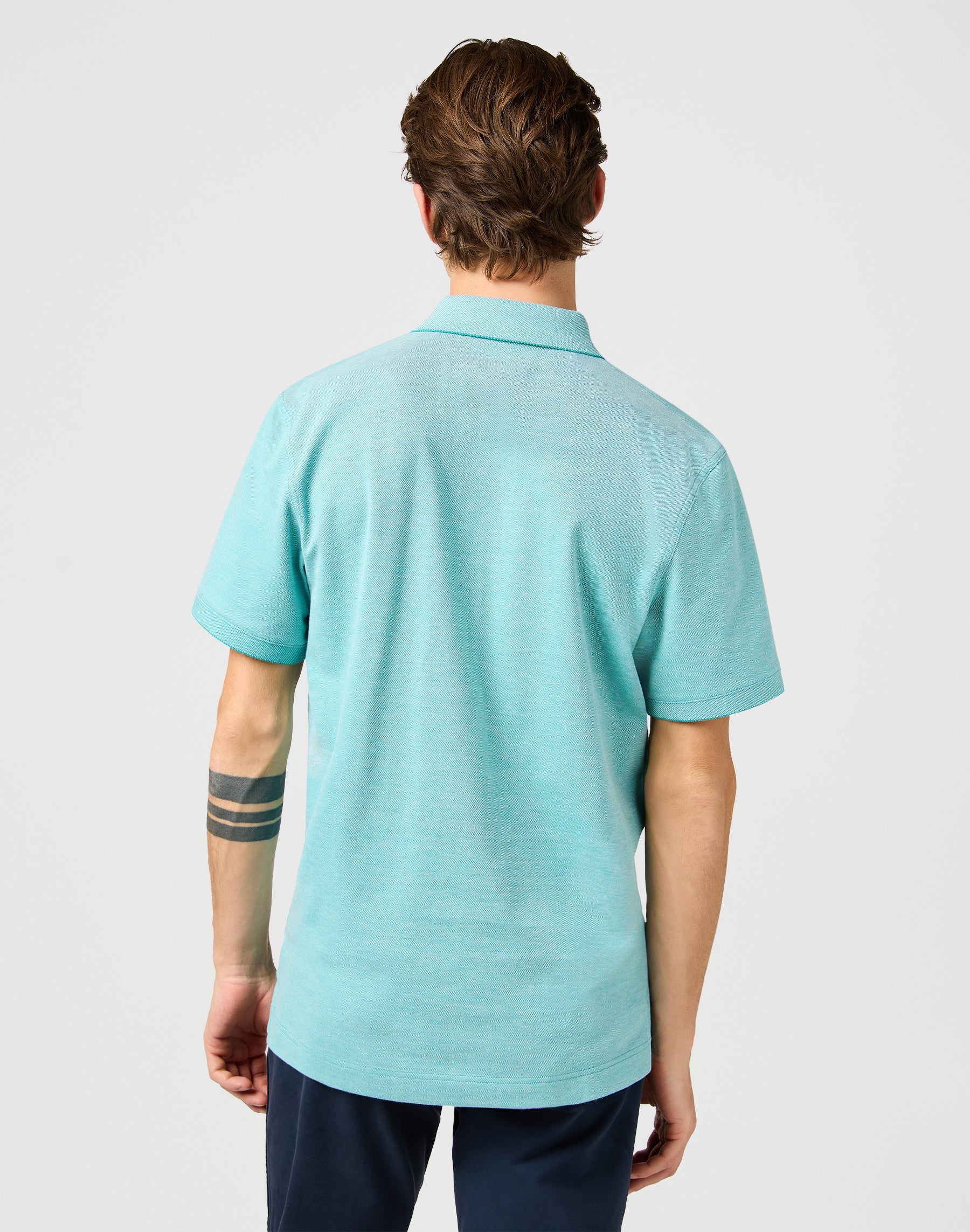 Refined Polo Shirt in Teal T-Shirts Wrangler