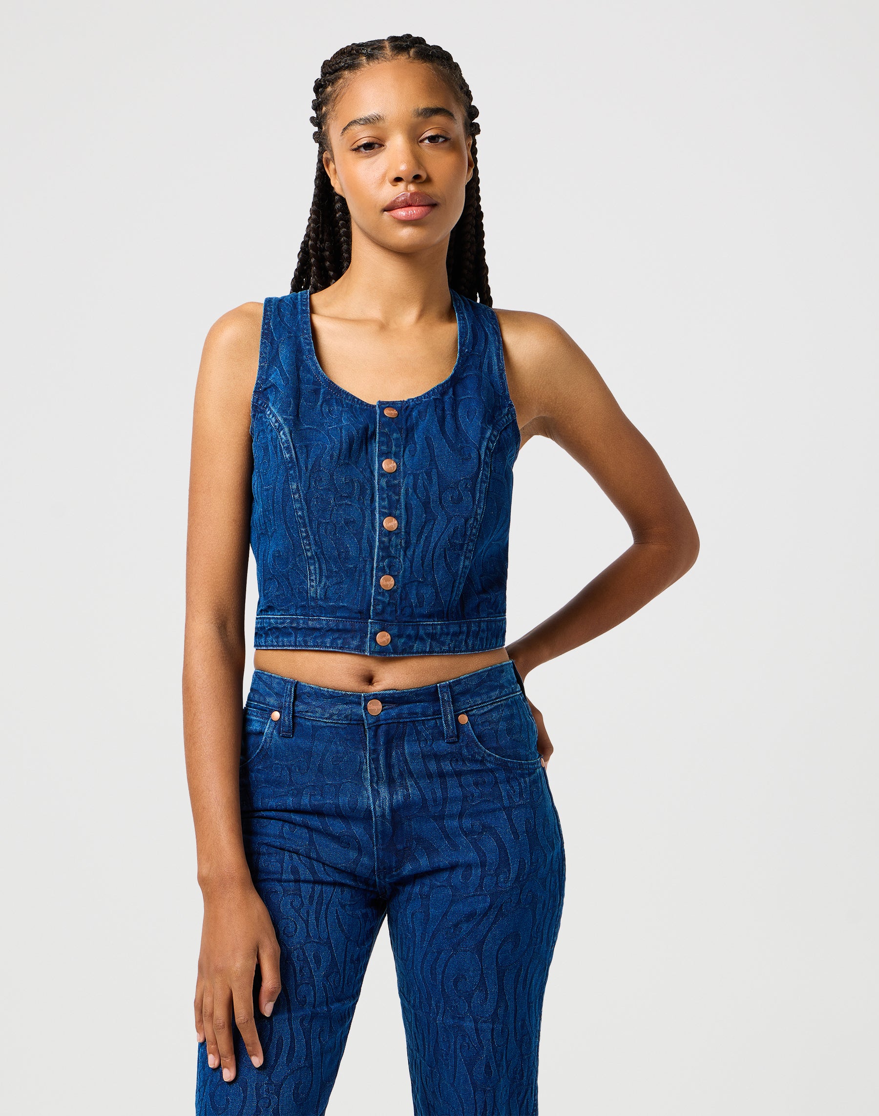 The Shirt in Groovy Jaquard Tops Wrangler