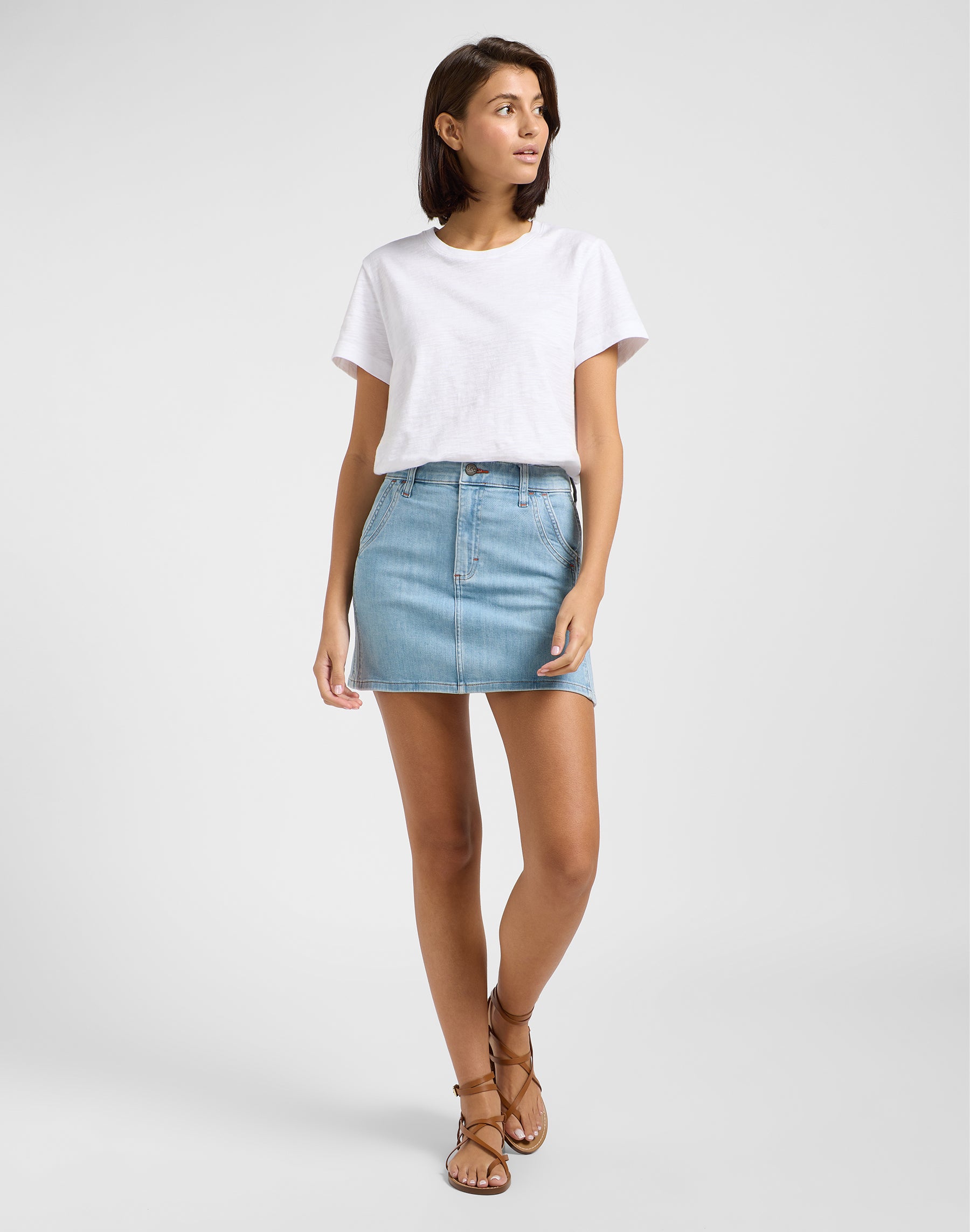 Double Seamed Mini Skirt in Minor Key Röcke Lee