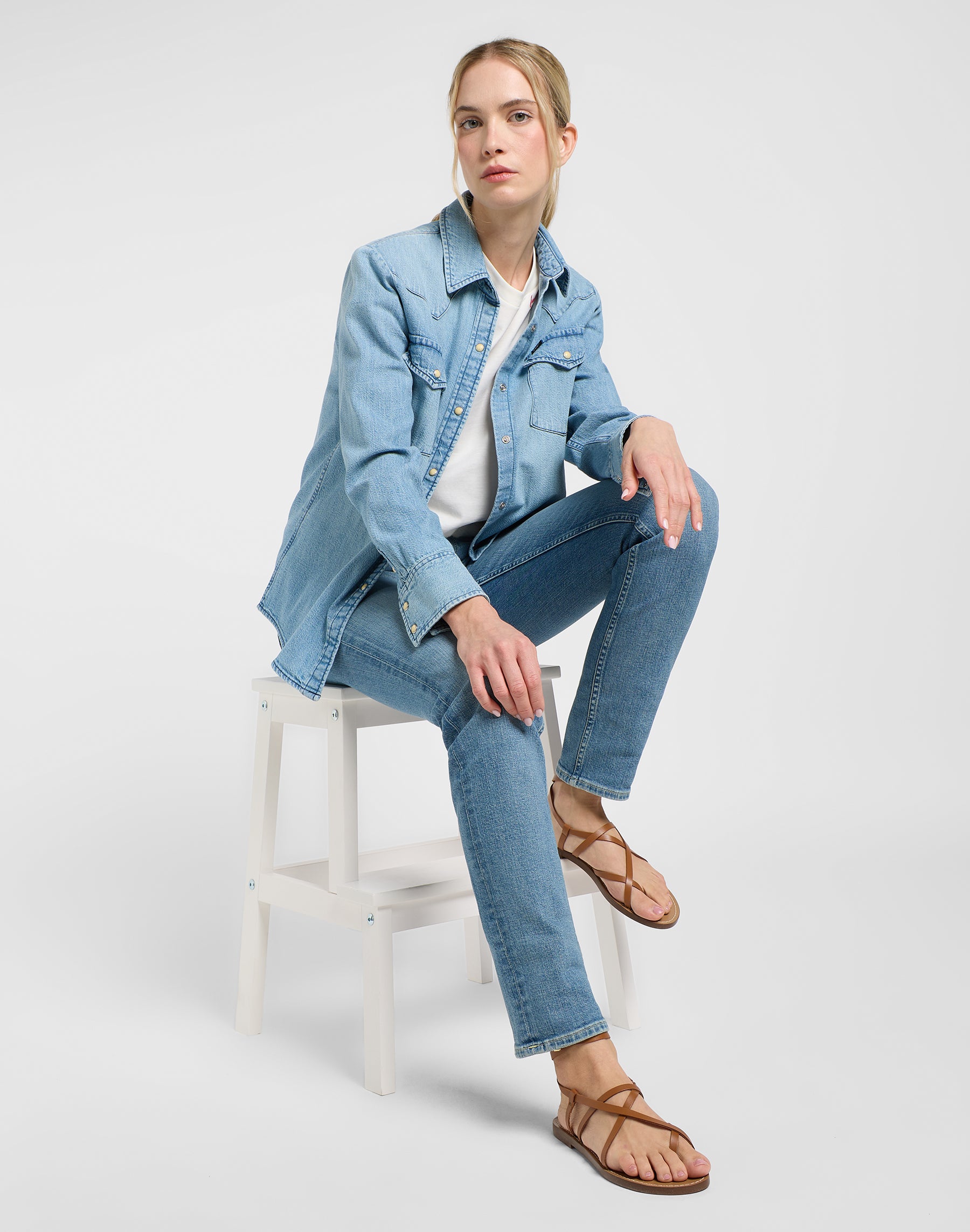 Elly in Cloudy Skies Jeans Lee