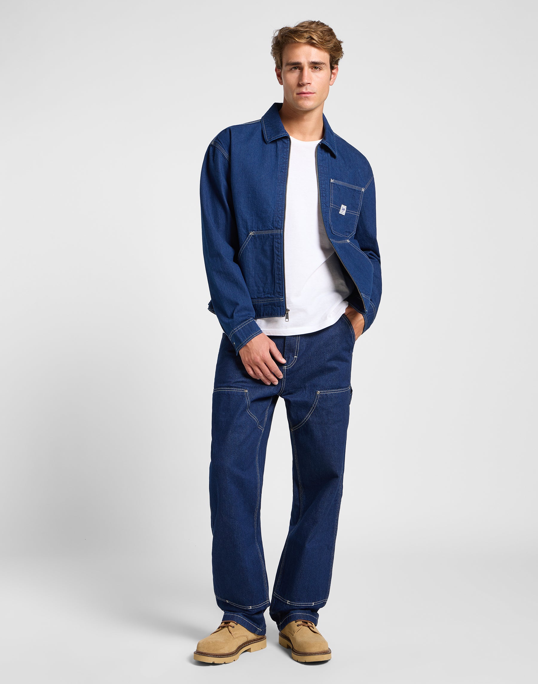91W Workwear Jacket in Rinse Jacken Lee
