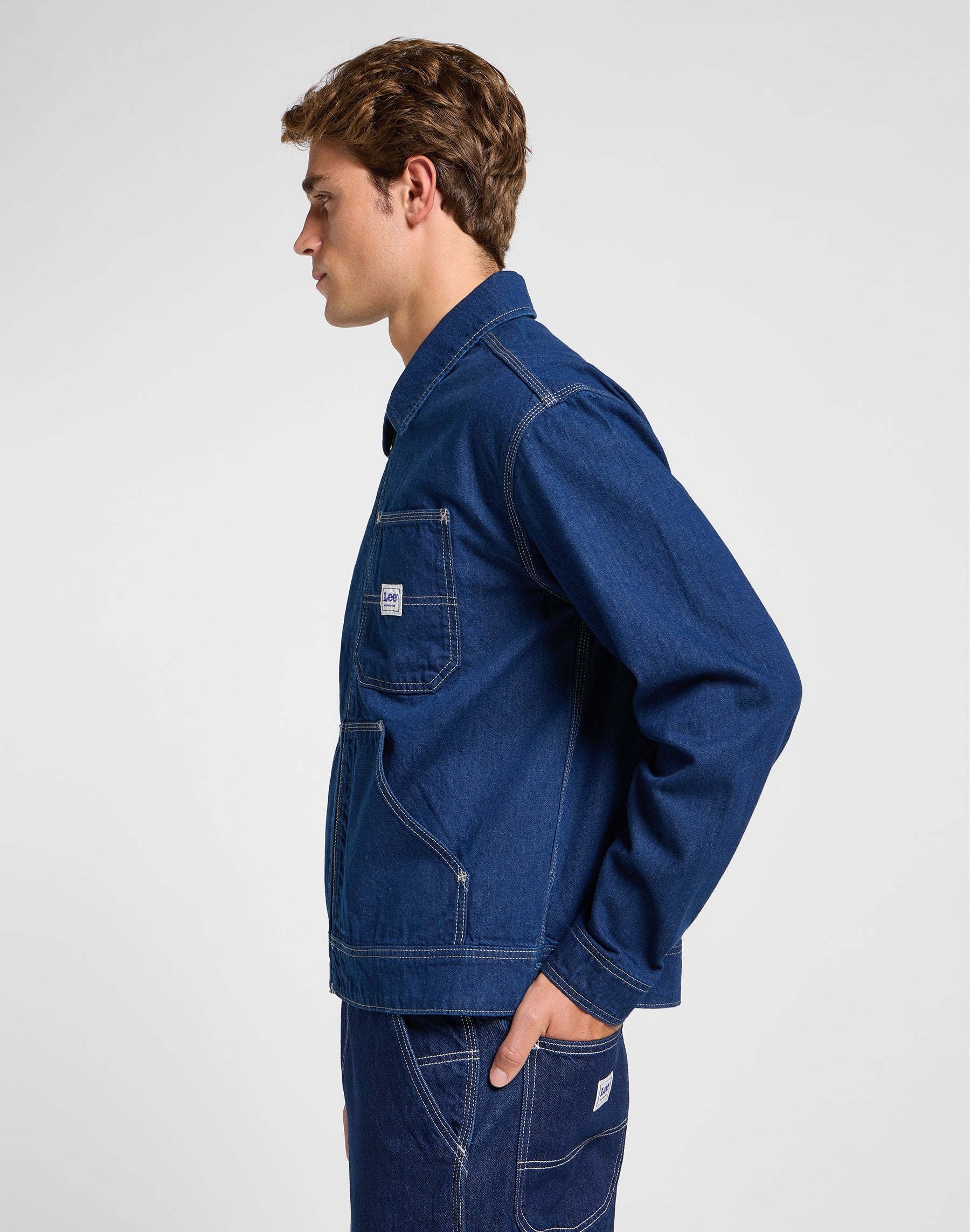 91W Workwear Jacket in Rinse Jacken Lee