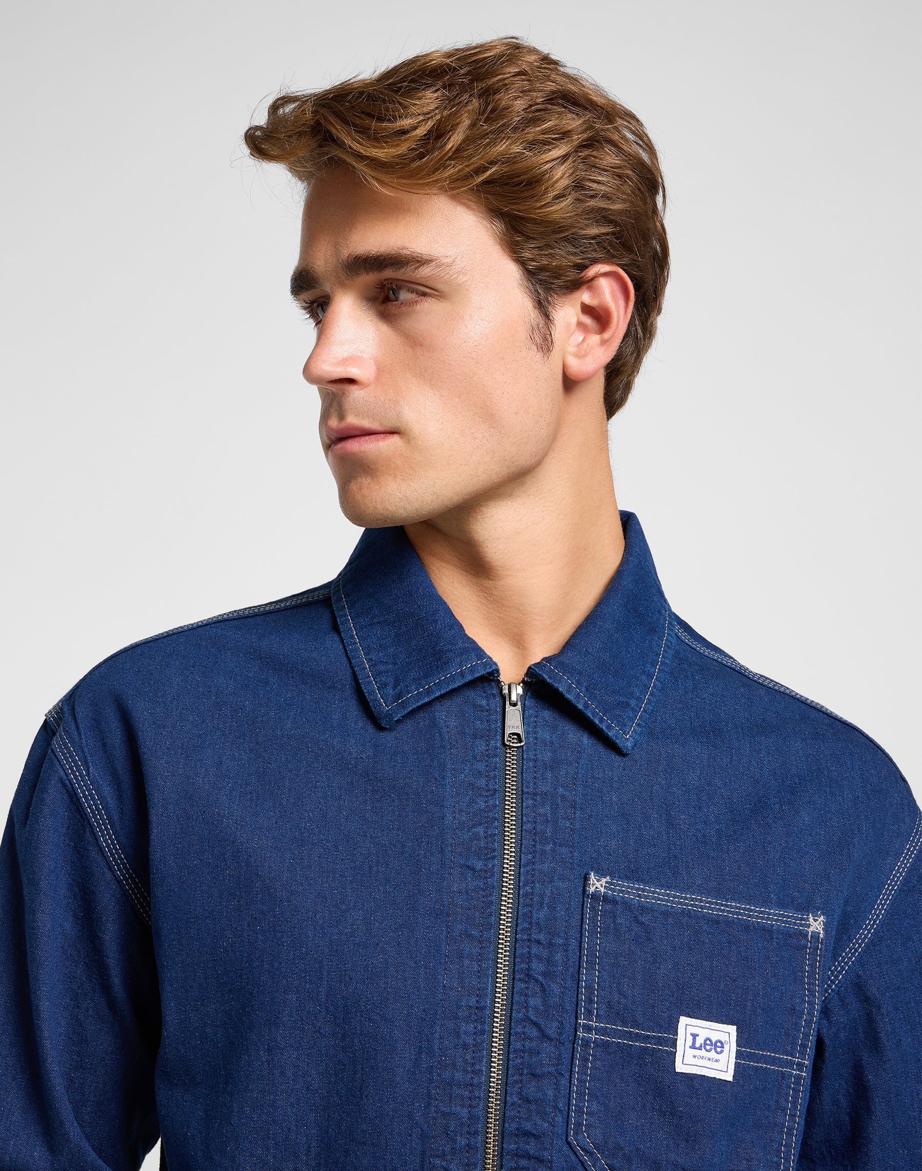 91W Workwear Jacket in Rinse Jacken Lee