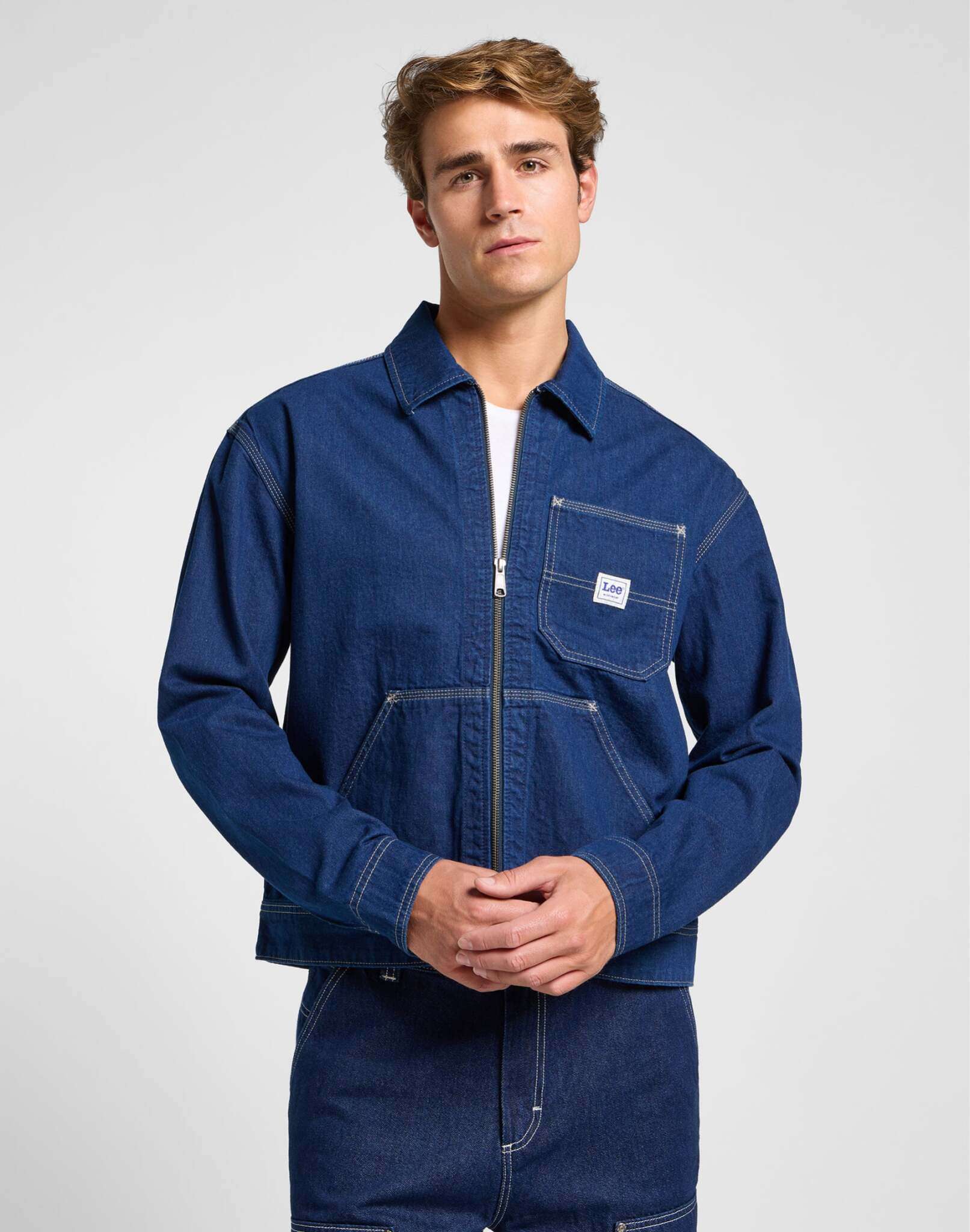 91W Workwear Jacket in Rinse Jacken Lee