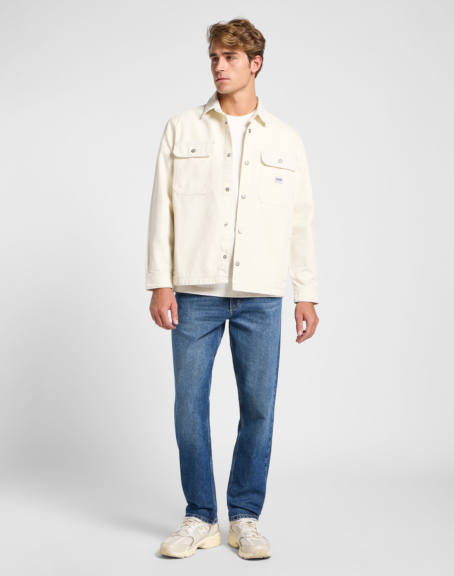 Workwear Overshirt in Ecru Hemden Lee