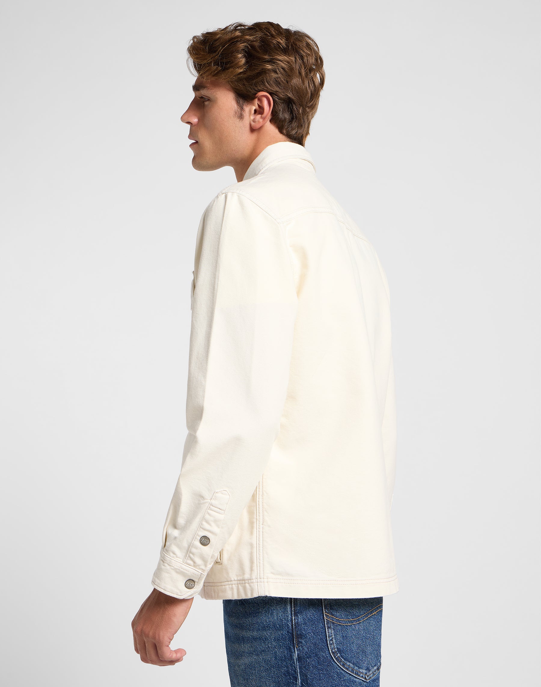 Workwear Overshirt in Ecru Hemden Lee
