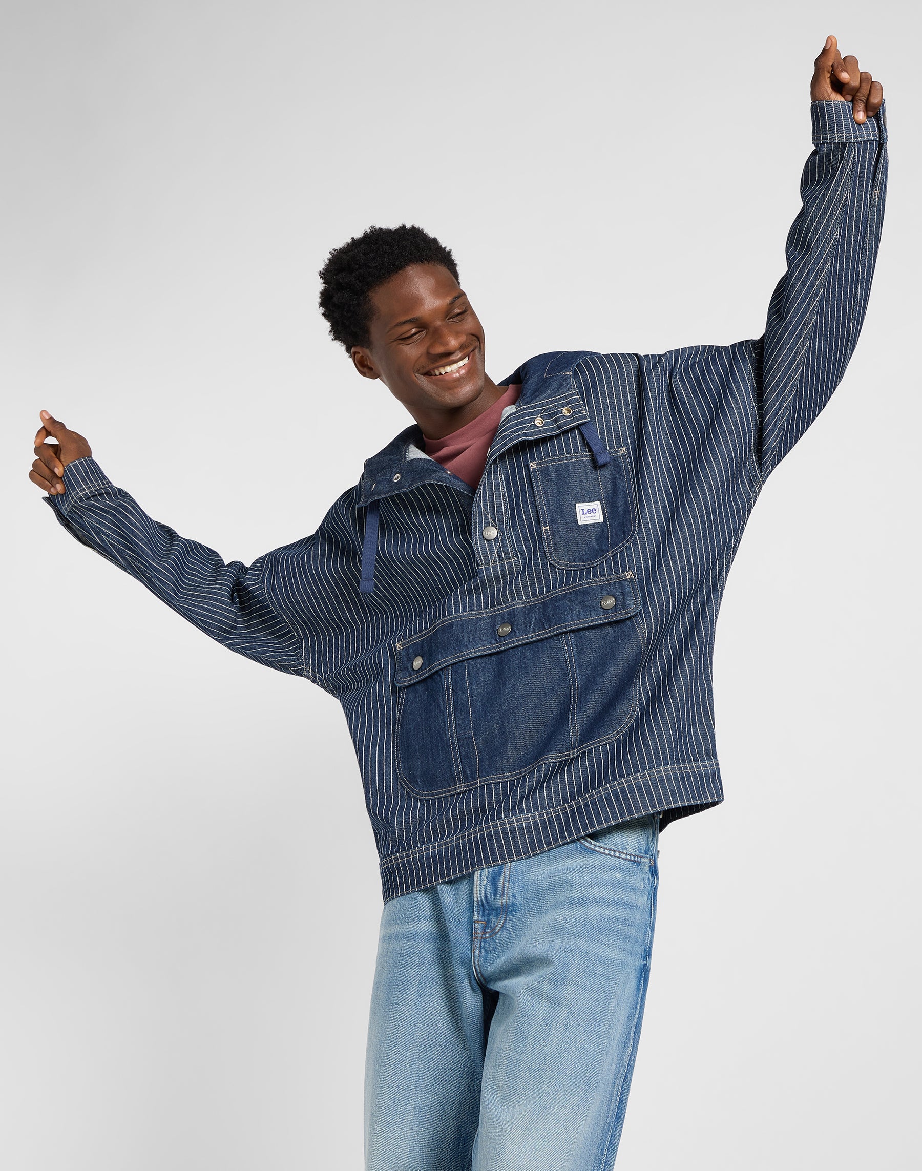 Denim Anorak in Lake Edge Jacken Lee