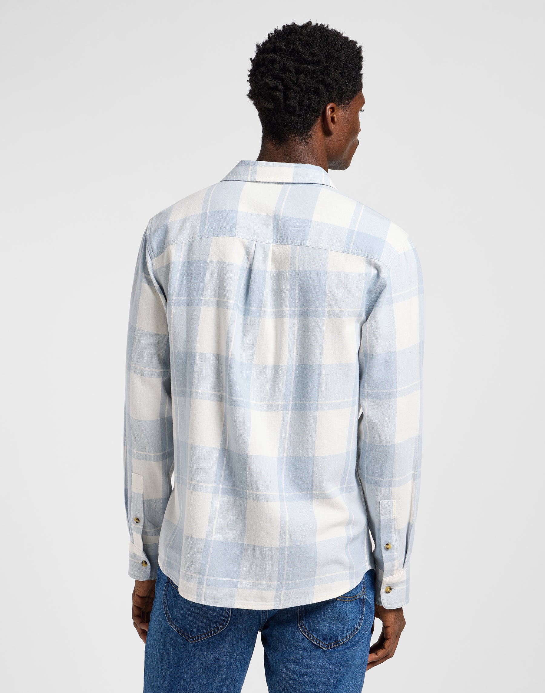Mercantile Shirt in Ecru Concrete Hemden Lee