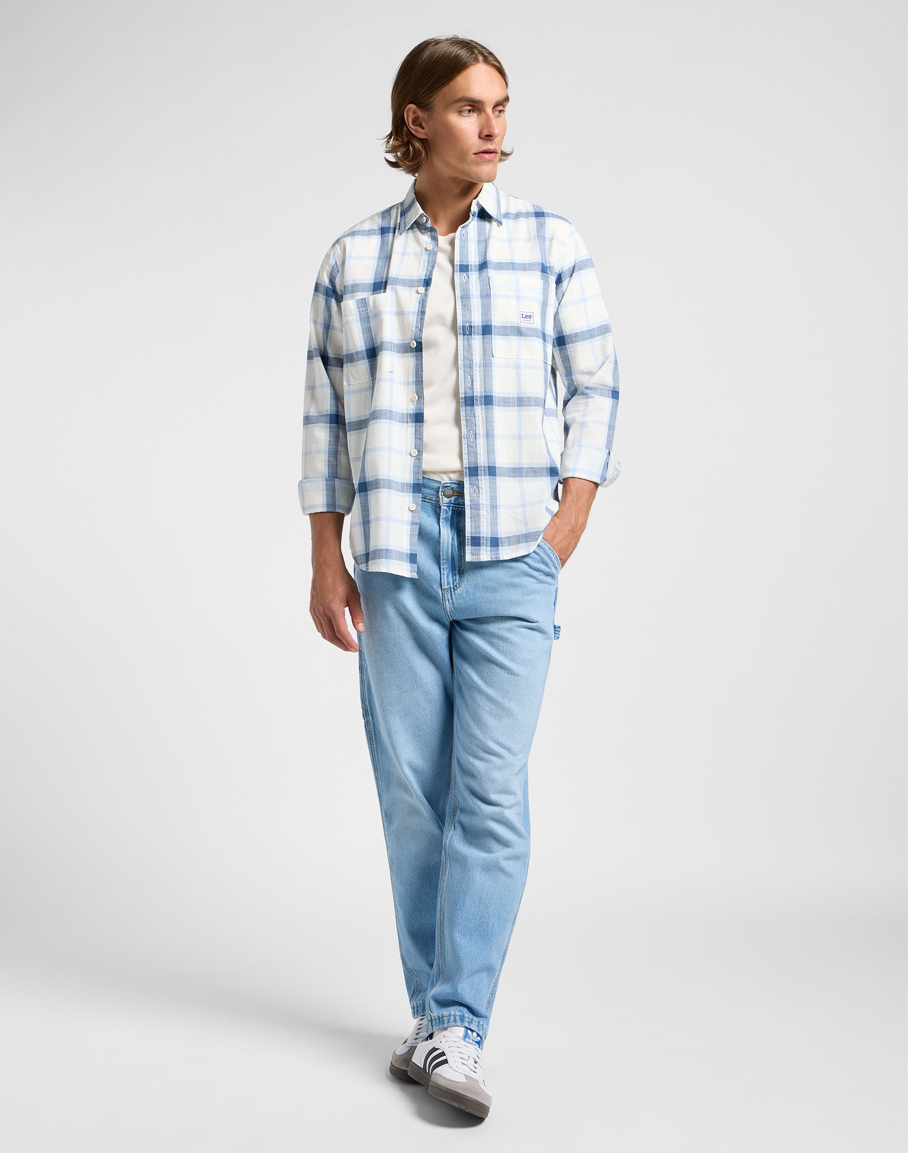 Workwear Shirt 2.0 in Blue Hemden Lee