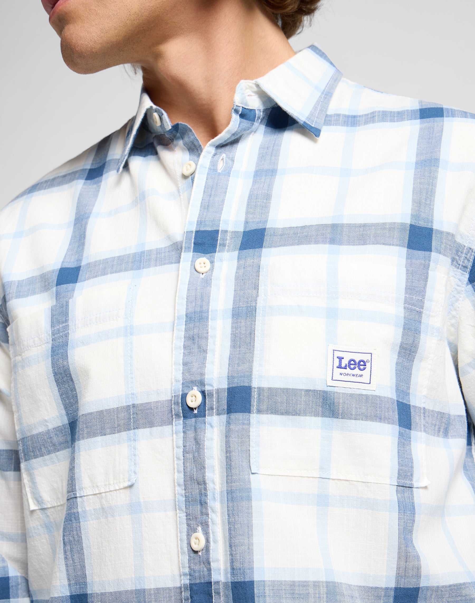 Workwear Shirt 2.0 in Blue Hemden Lee