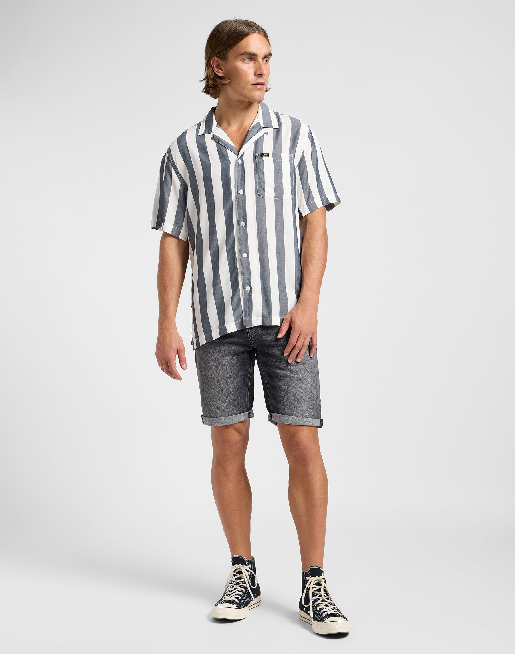 Resort Shirt in Rivet Navy Hemden Lee